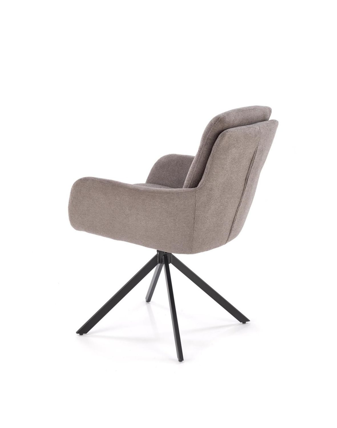 krzesło obrotowe k536, tapicerowane, szare