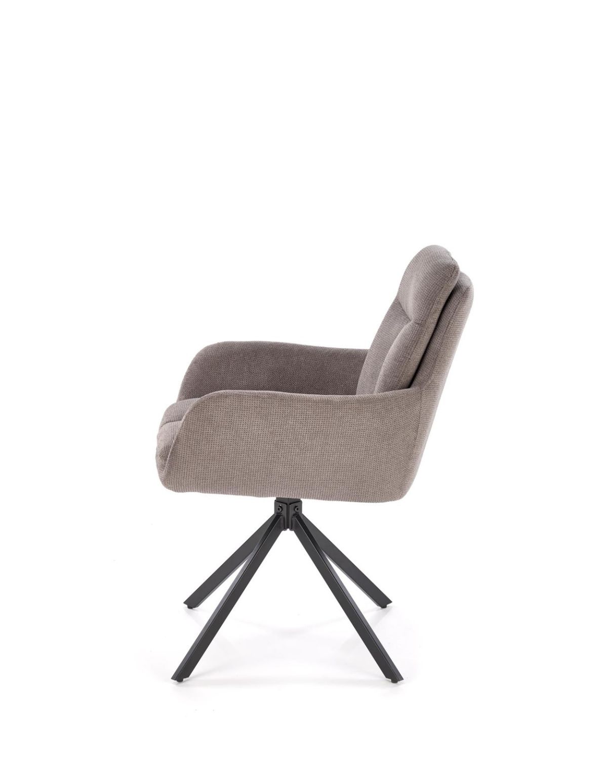 krzesło obrotowe k536, tapicerowane, szare