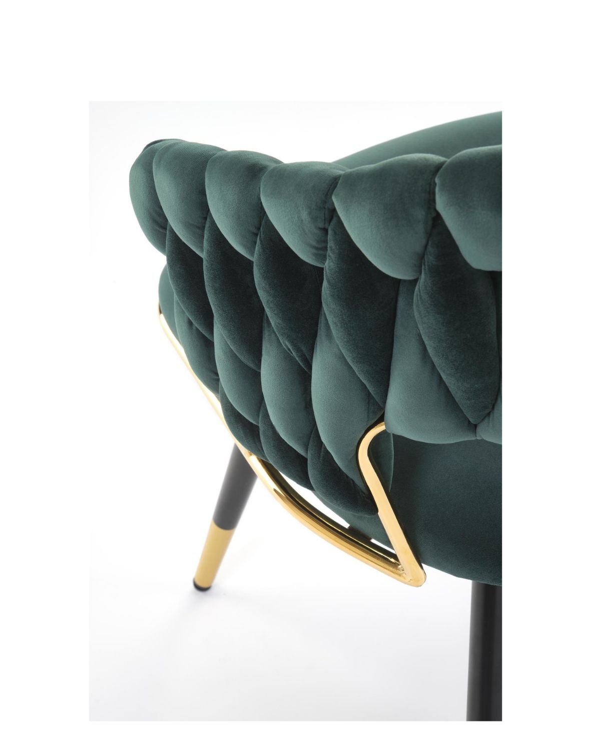 krzesło k551 zielone, tapicerowane velvet, nowoczesny design