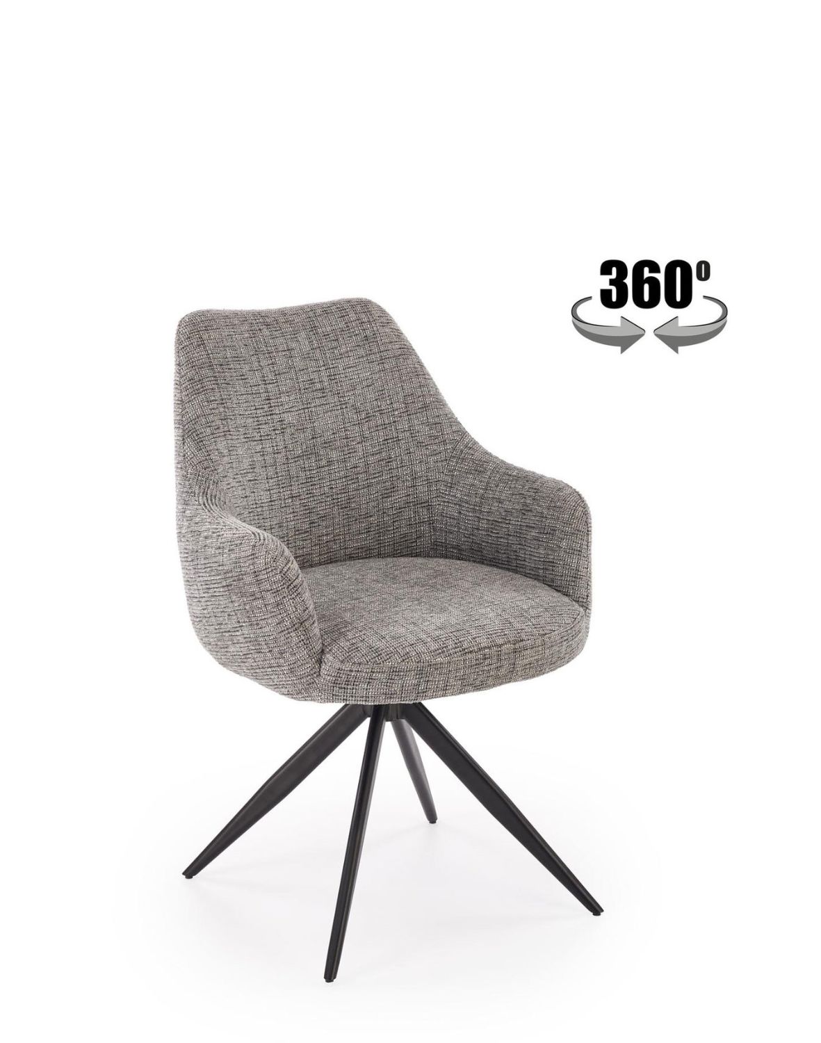 kzesło z funkcją obracania k564, szare