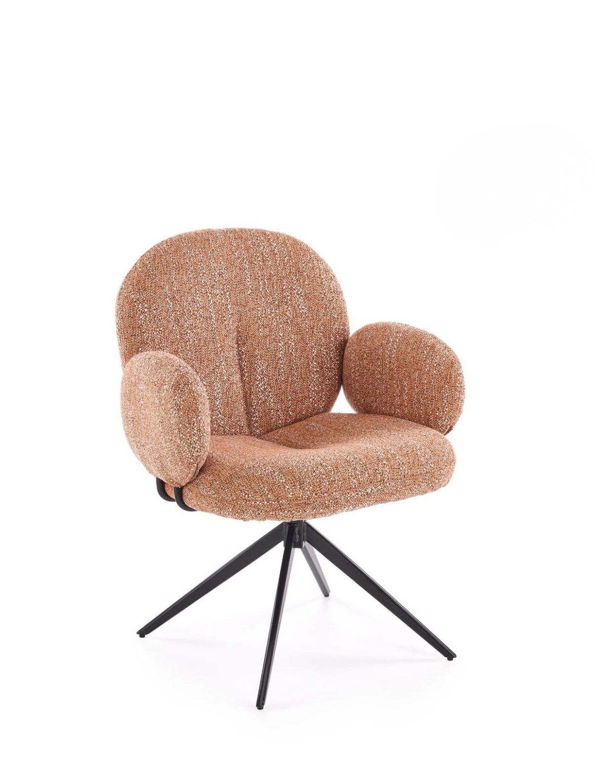 krzesło z funkcją obracania k568, rude