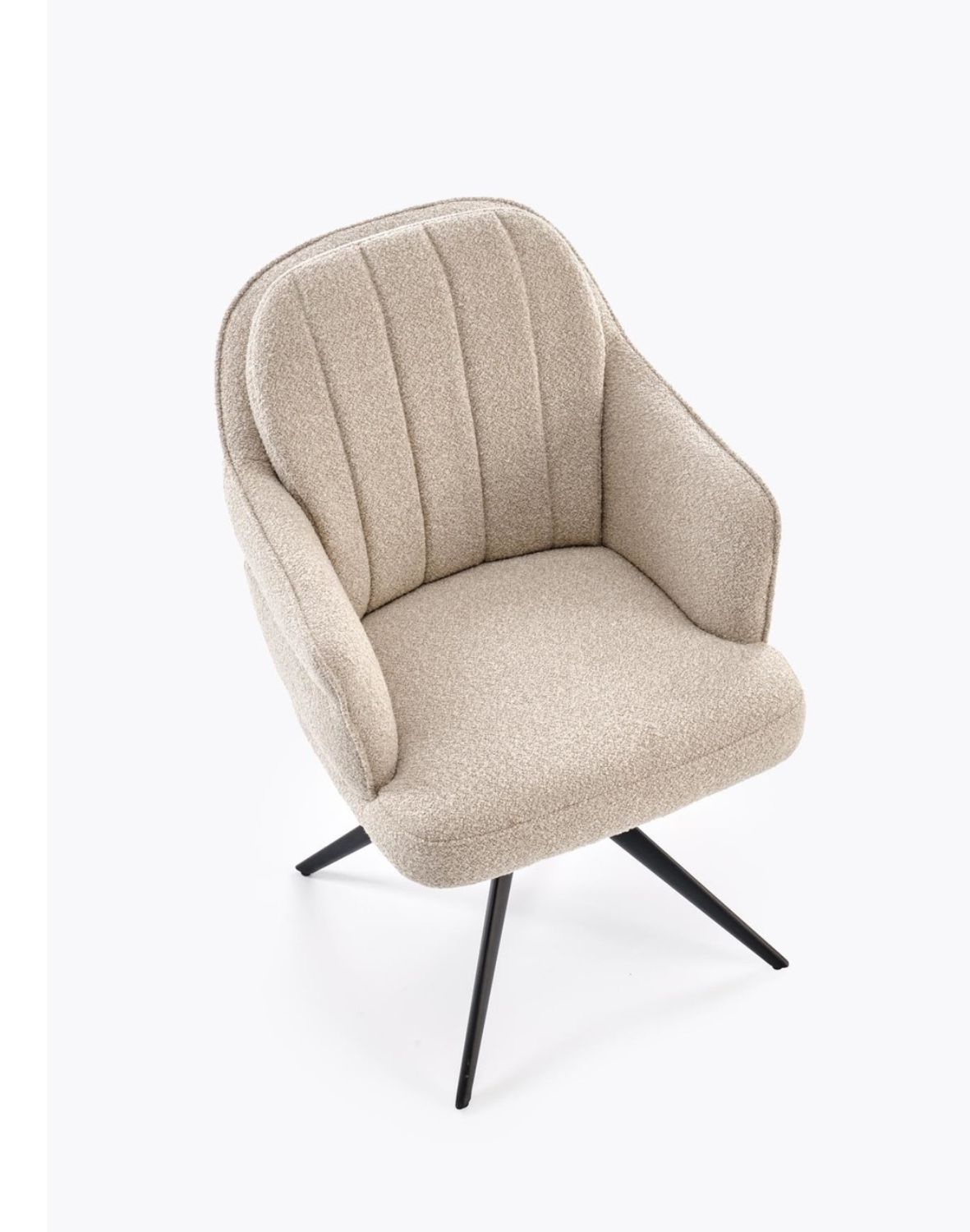 krzesło z funkcją obracania k570, boucle, beżowe