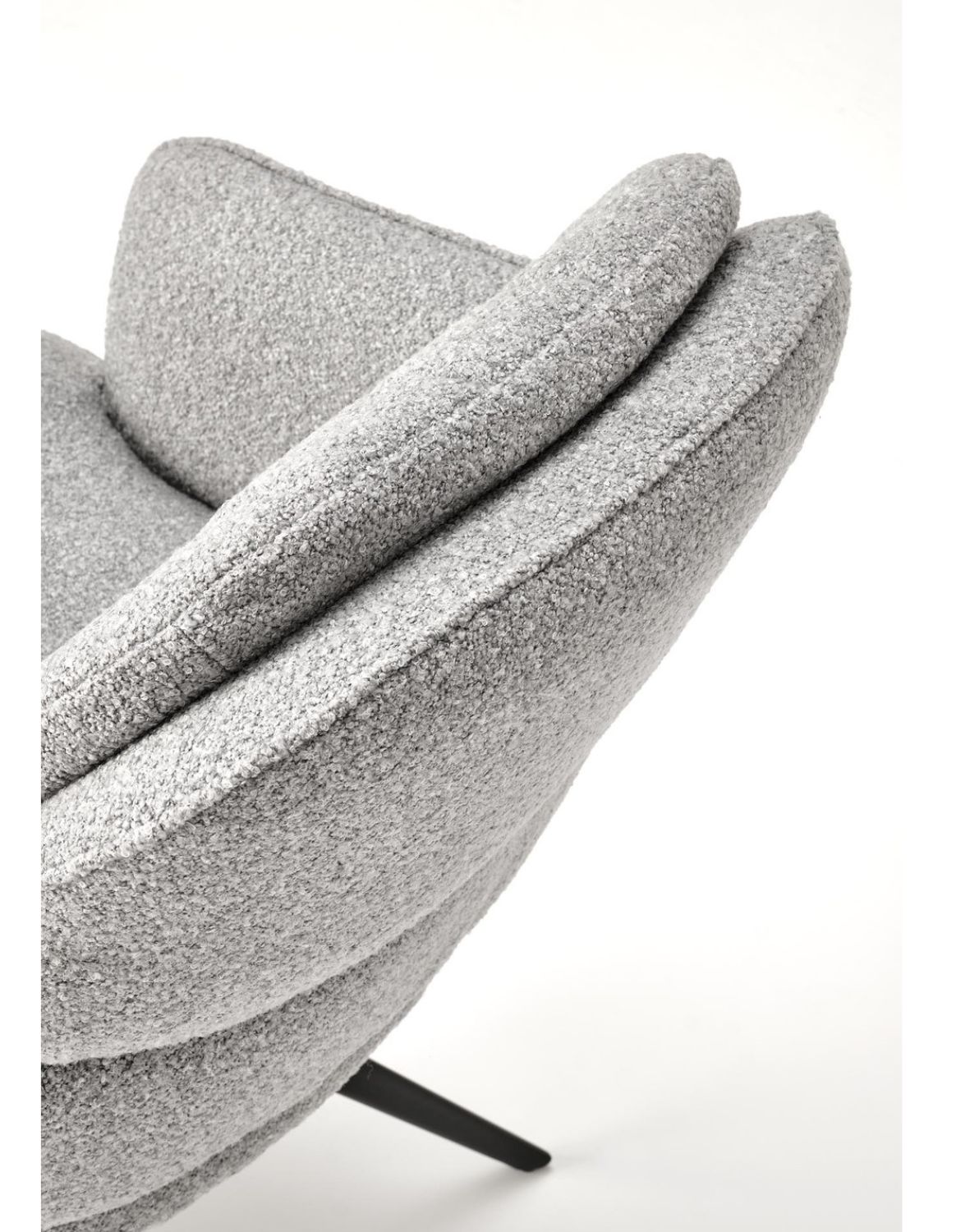 krzesło z funkcją obracania k570, boucle, szare