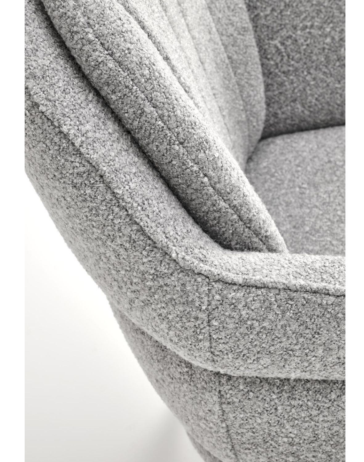 krzesło z funkcją obracania k570, boucle, szare