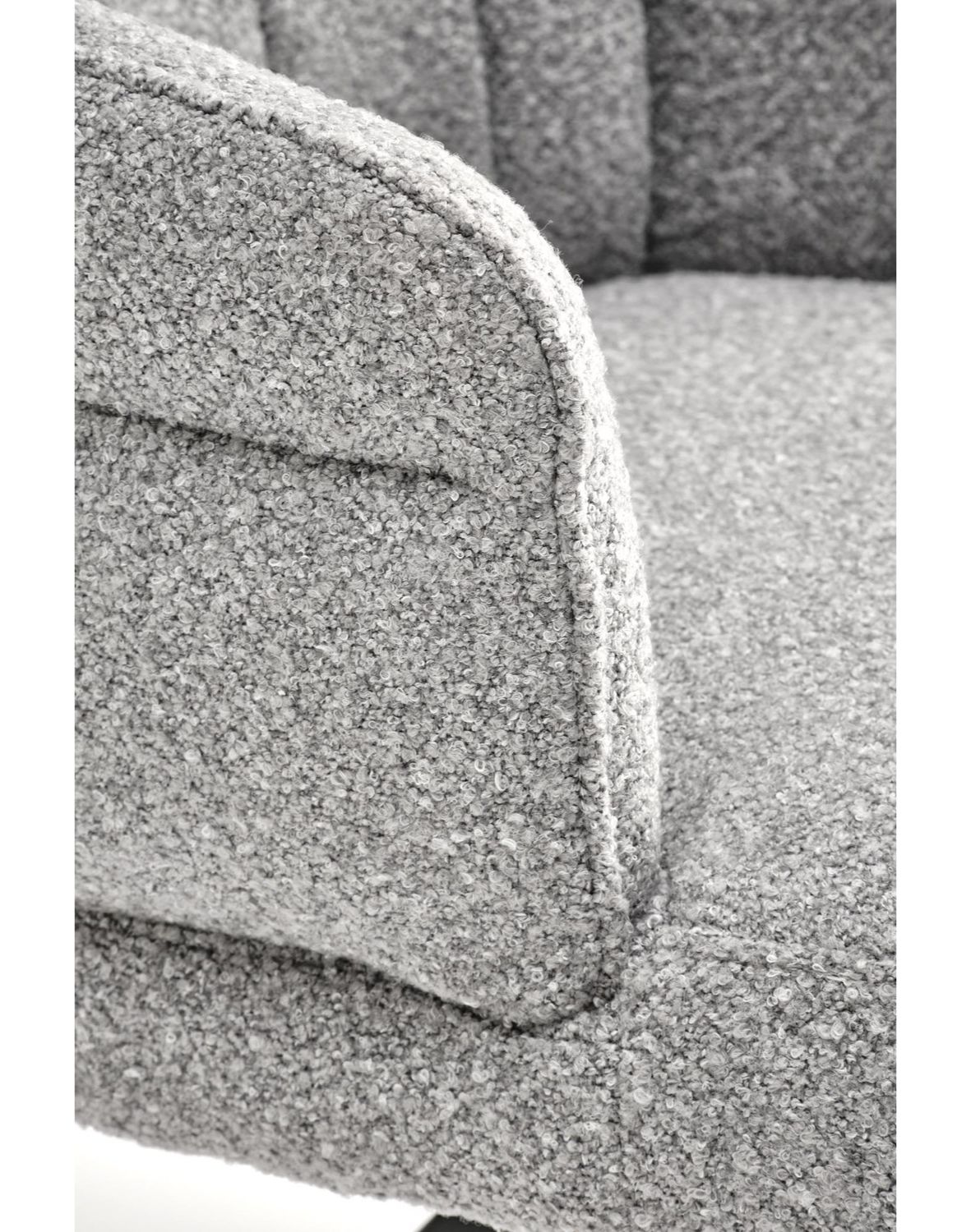 krzesło z funkcją obracania k570, boucle, szare