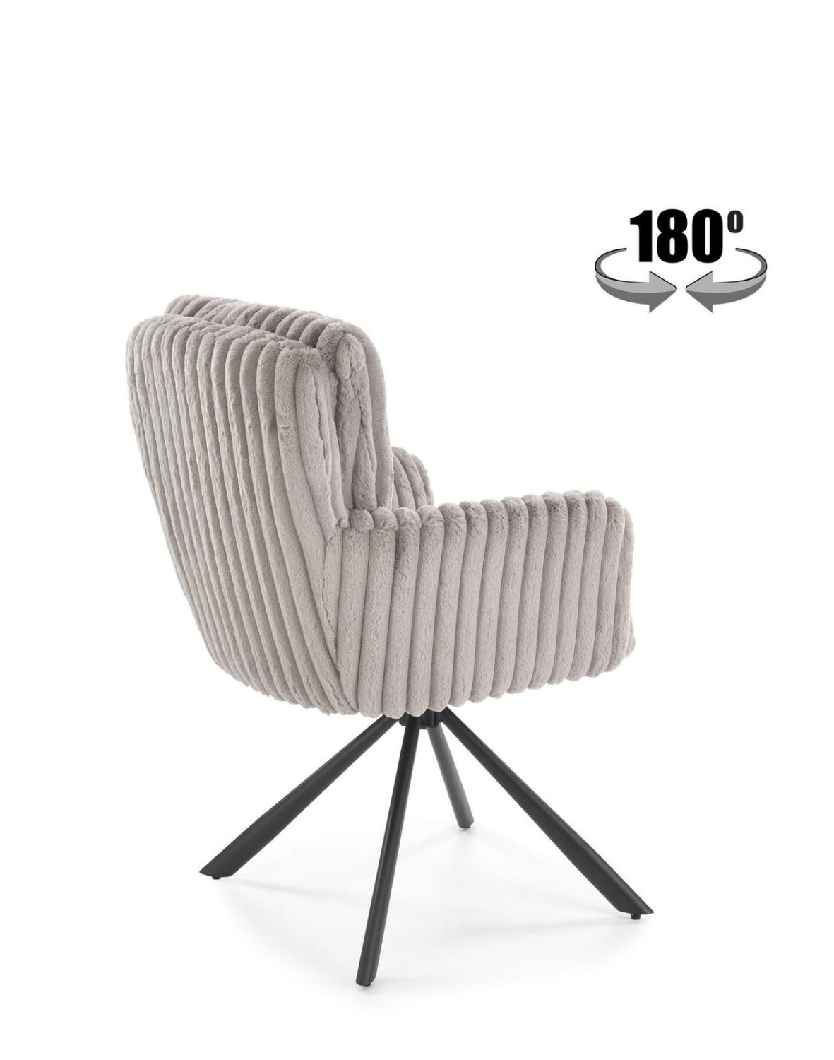 krzesło z funkcją obracania k572 szare, nowoczesne