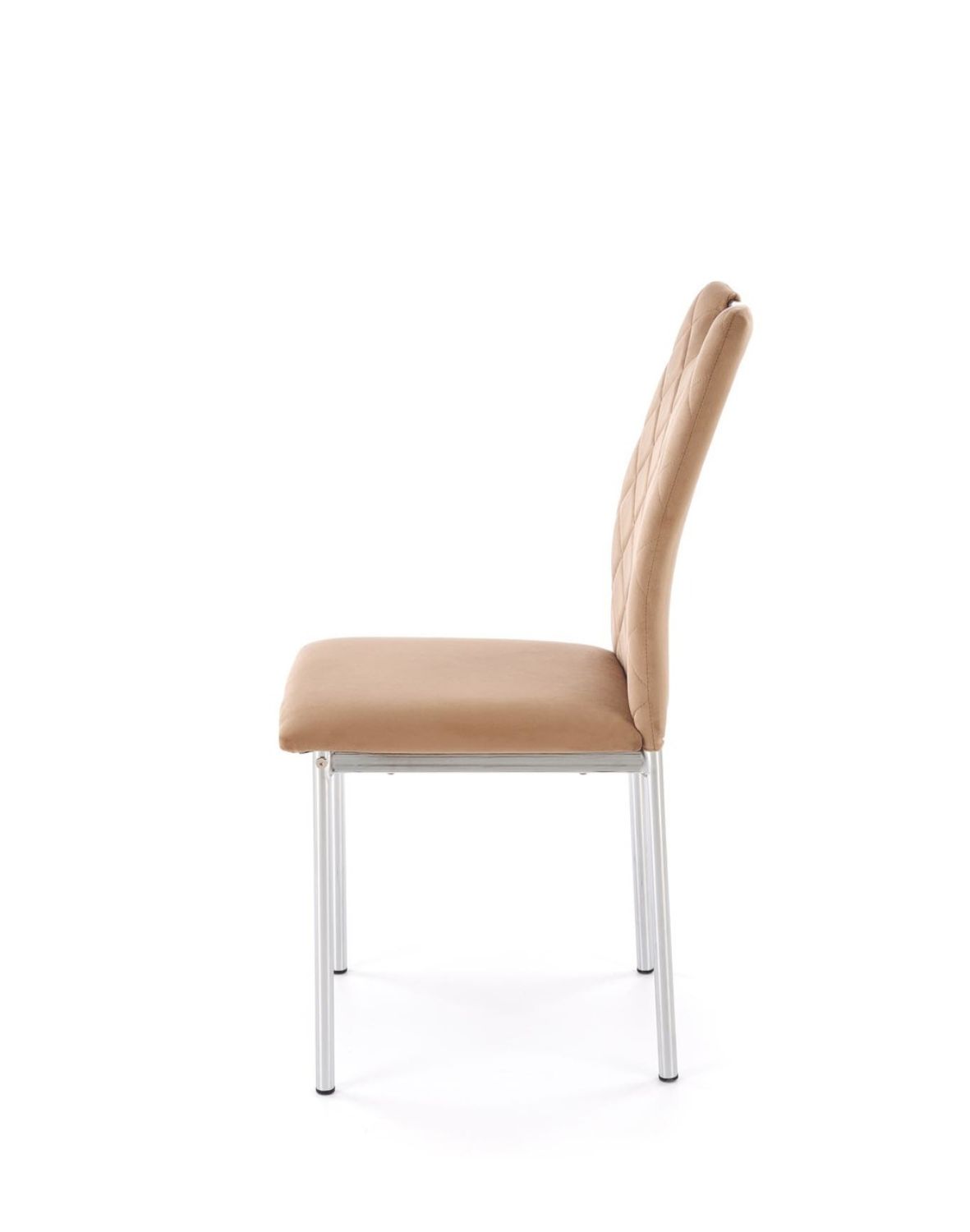 krzesło beżowe k578, tapicerowane, welwet
