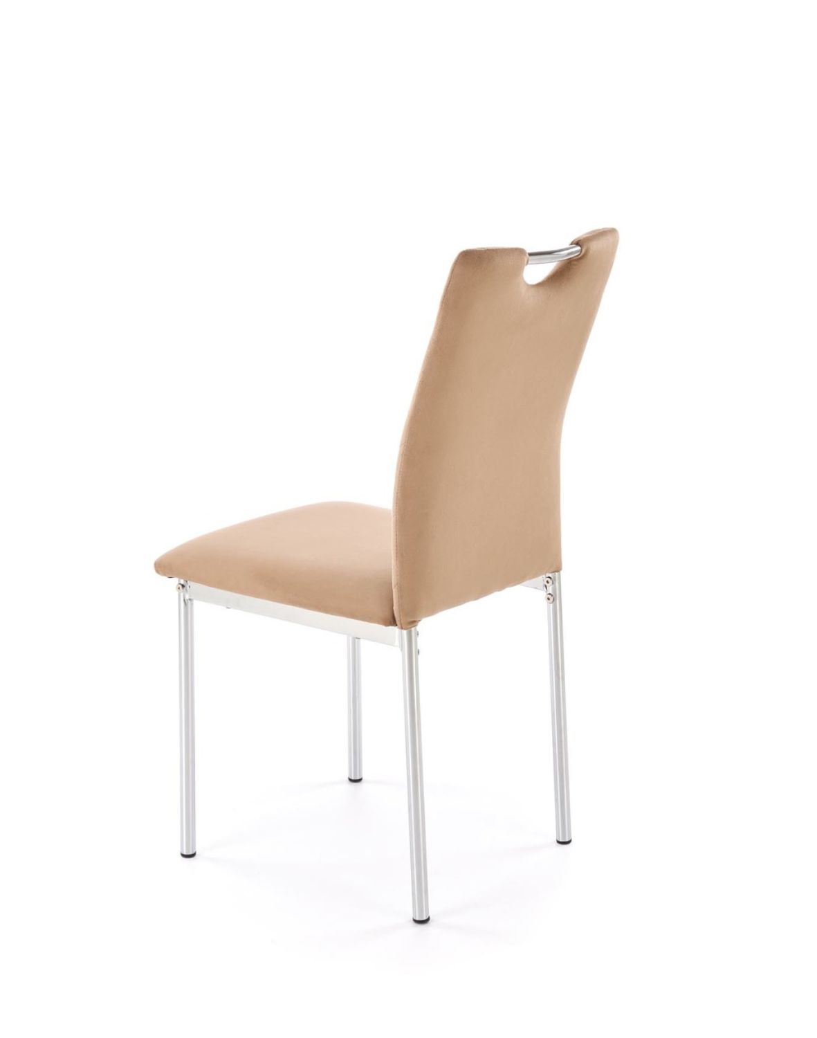 krzesło beżowe k578, tapicerowane, welwet
