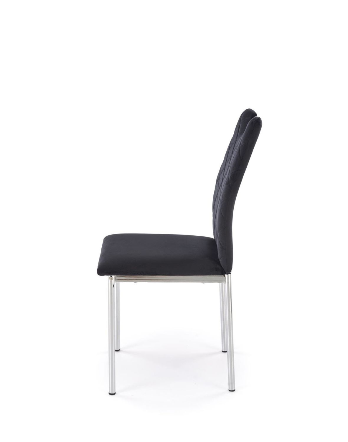 krzesło czarne k578, tapicerowane, welwet