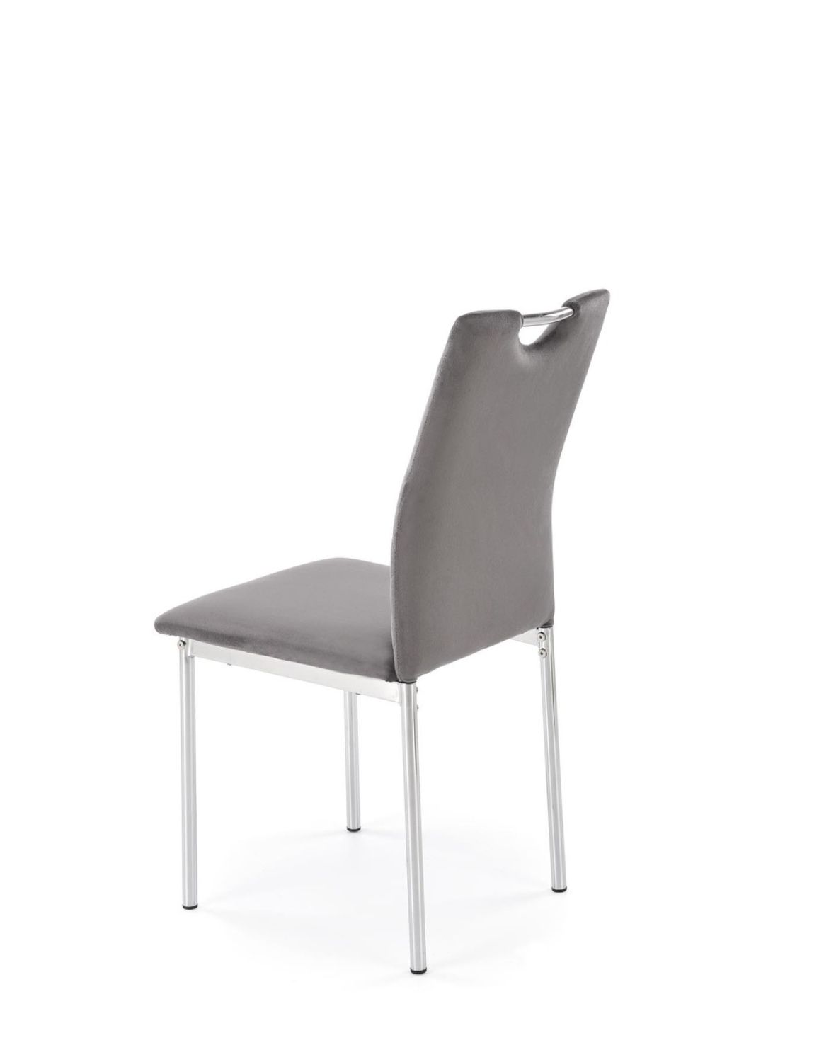 krzesło szare k578, tapicerowane, welwet