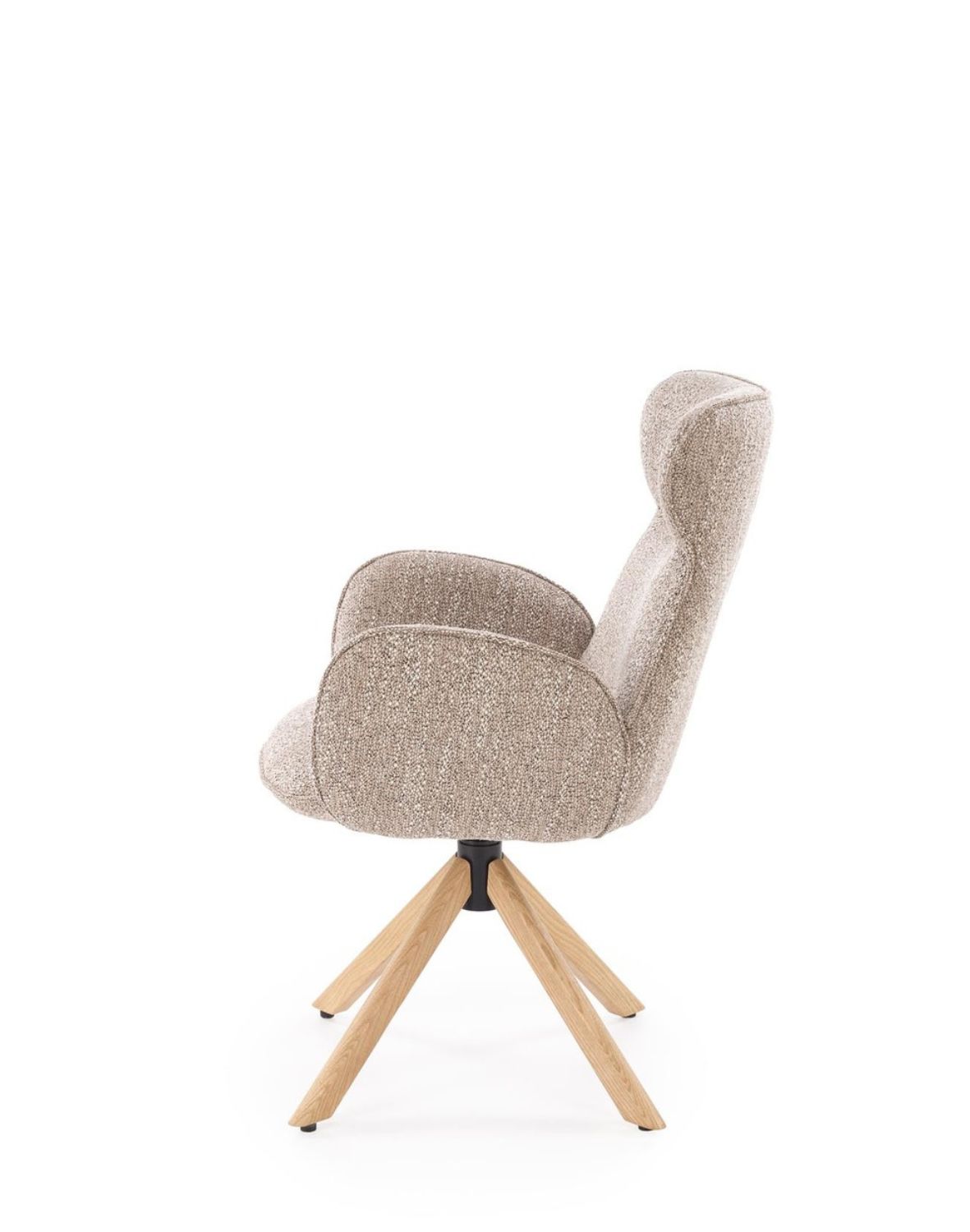 krzesło do jadalni k585, funkcja obracania, dąb naturalny