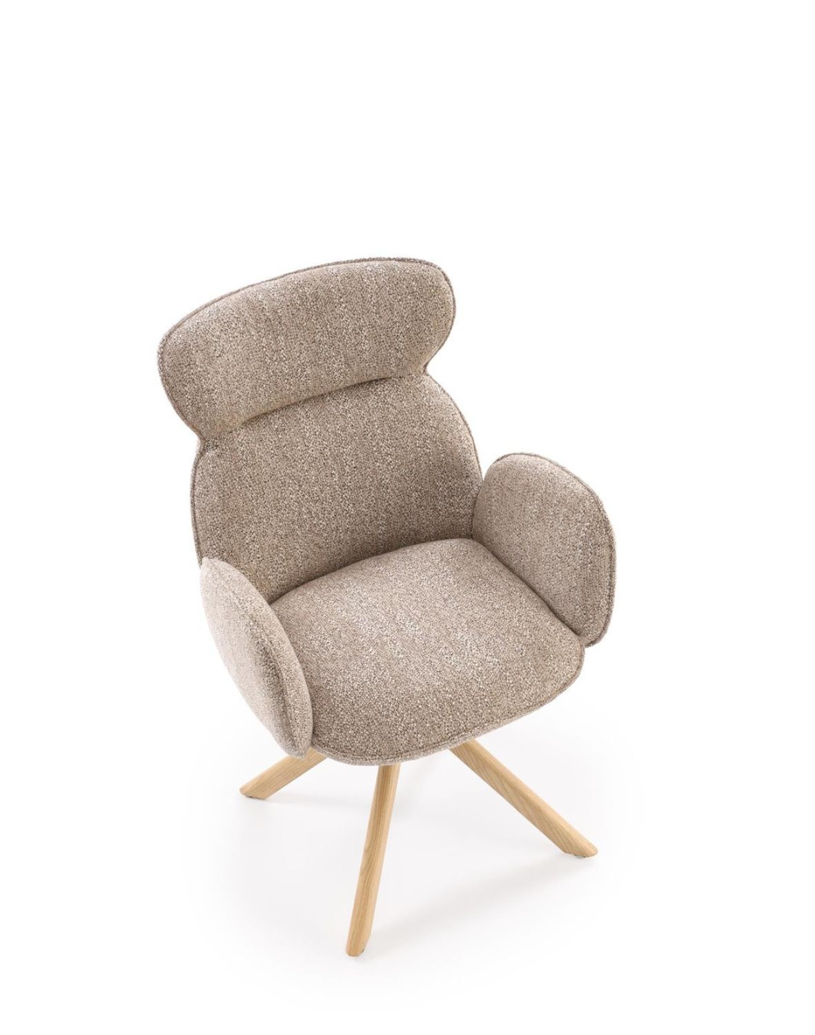 krzesło do jadalni k585, funkcja obracania, dąb naturalny