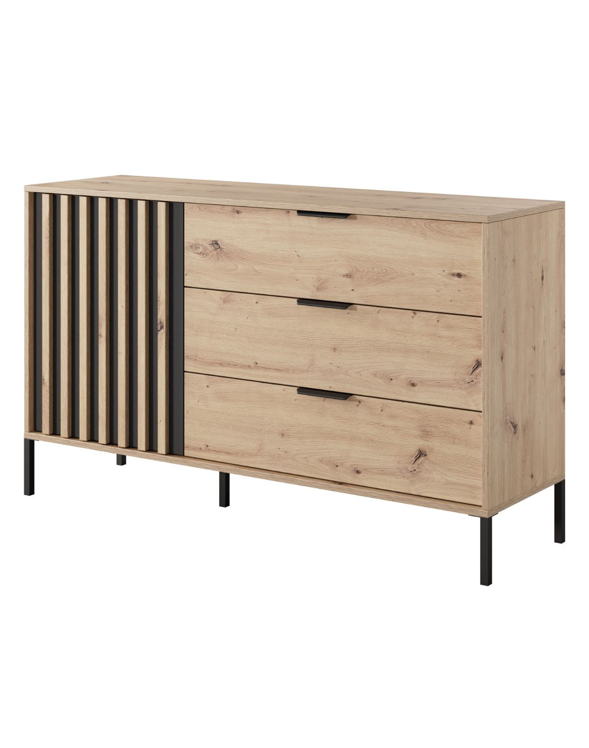 komoda do sypialnu z szafką i szufladami tally