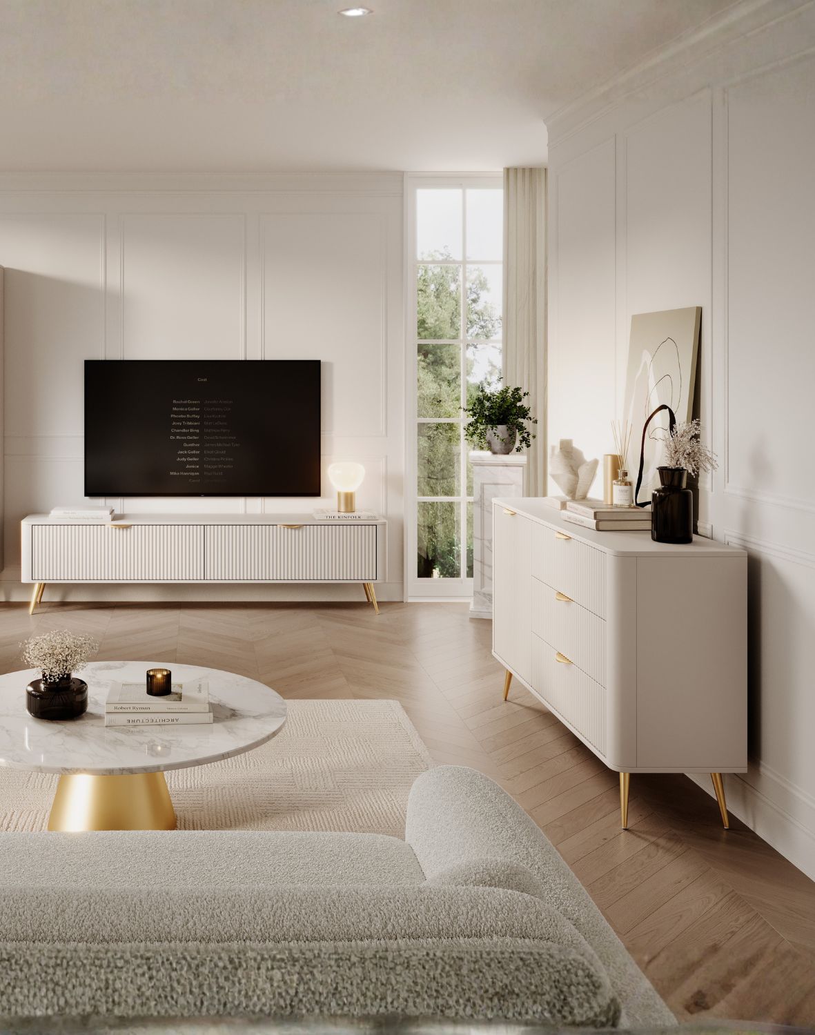 komoda z szufladami beżowa lante d 138