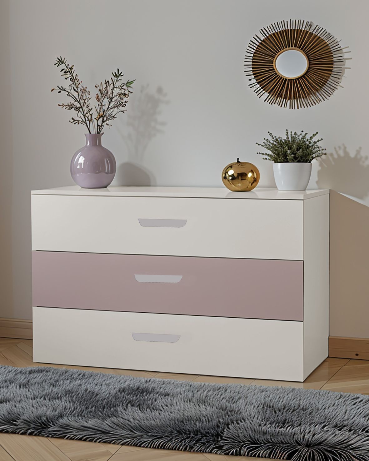 komoda lumi kaszmir i antyczna roza