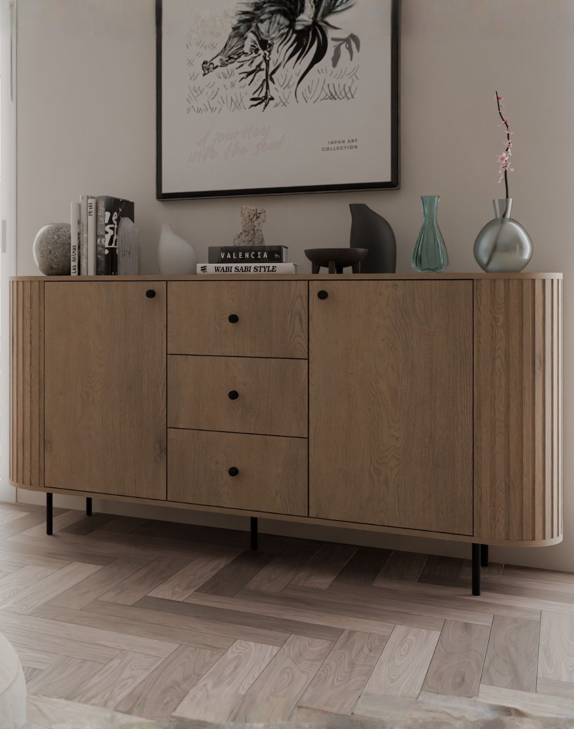 komoda ovalio 2f3s dab cremona typ 823