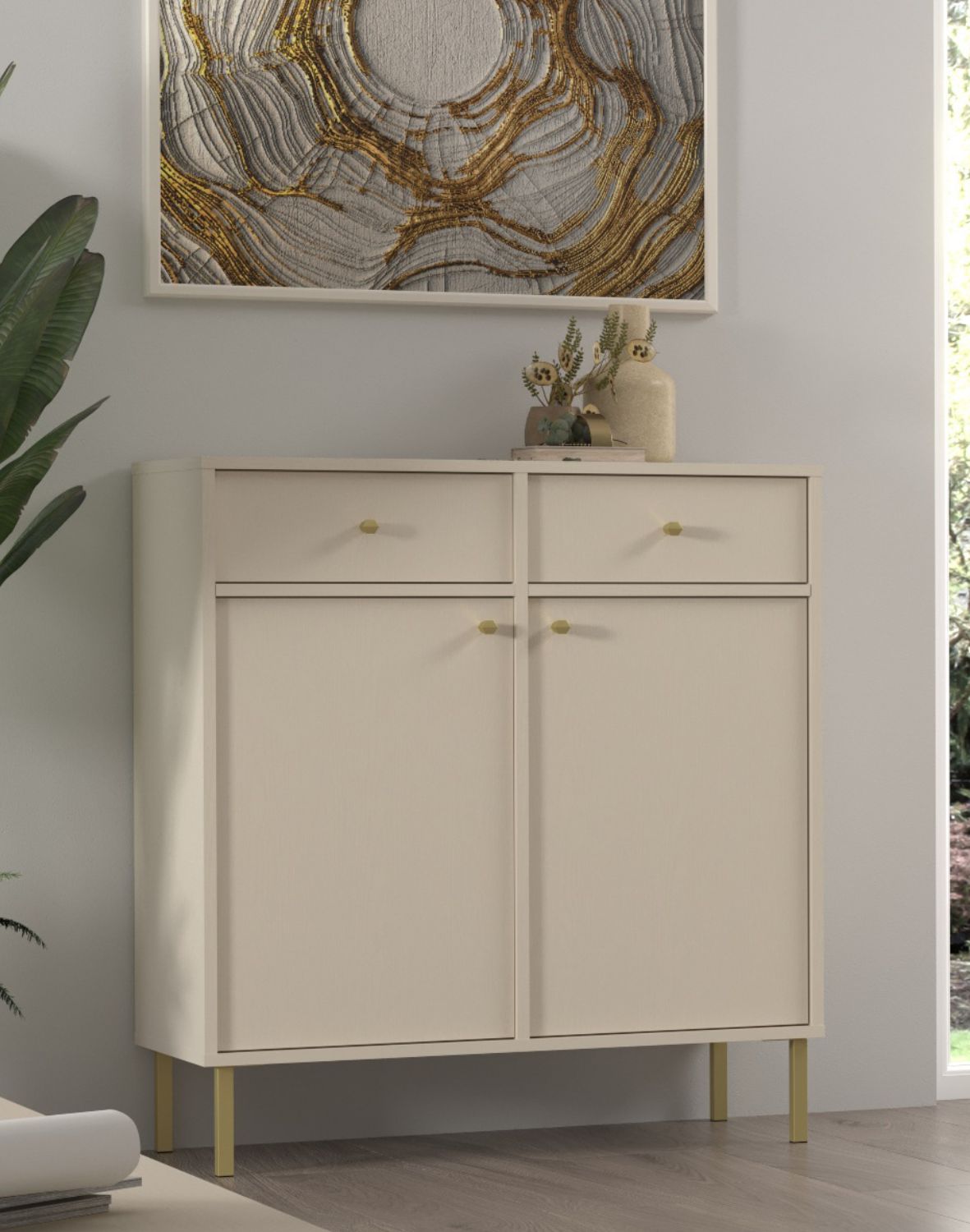 komoda tokyo 2 bez piaskowy typ 826