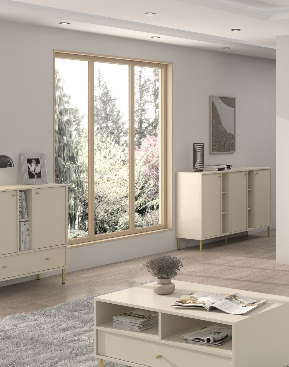 komoda tokyo 2 bez piaskowy typ 823