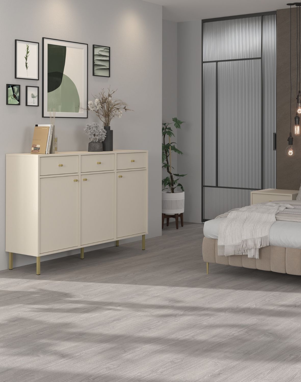 komoda tokyo 2 bez piaskowy typ 827