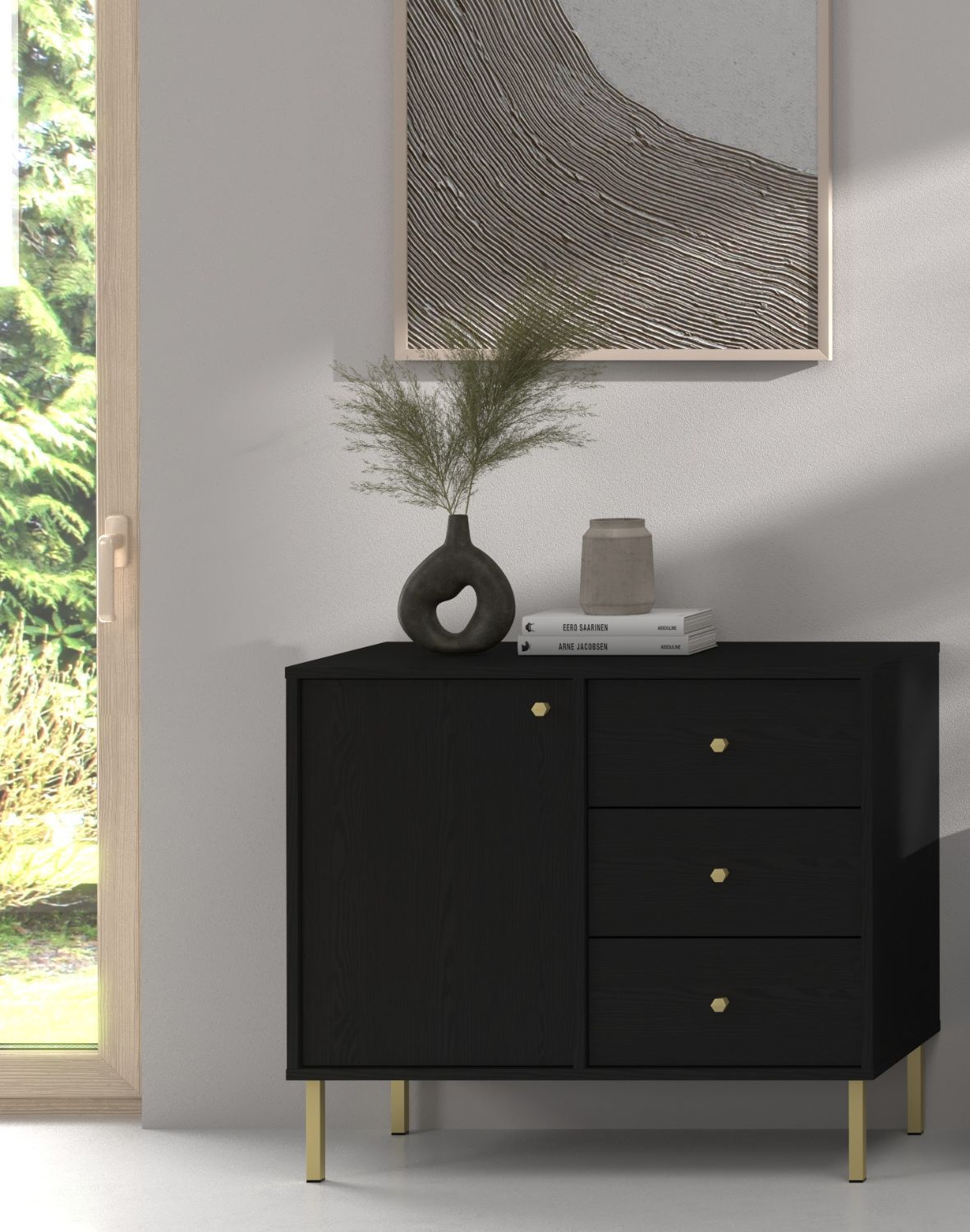 komoda tokyo 2 czarny 2f3s typ 814