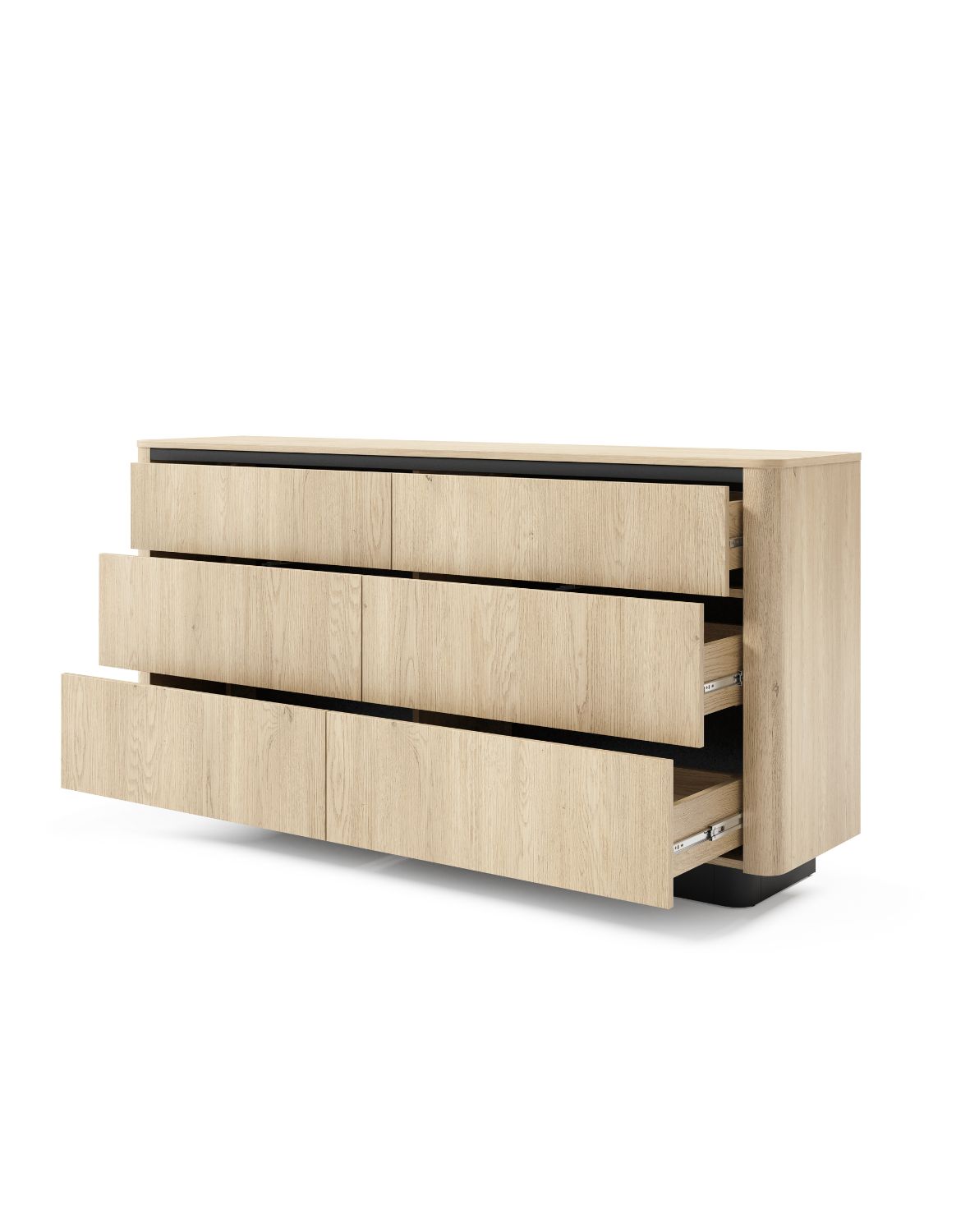 szeroka komoda z 6 szufladami torro d