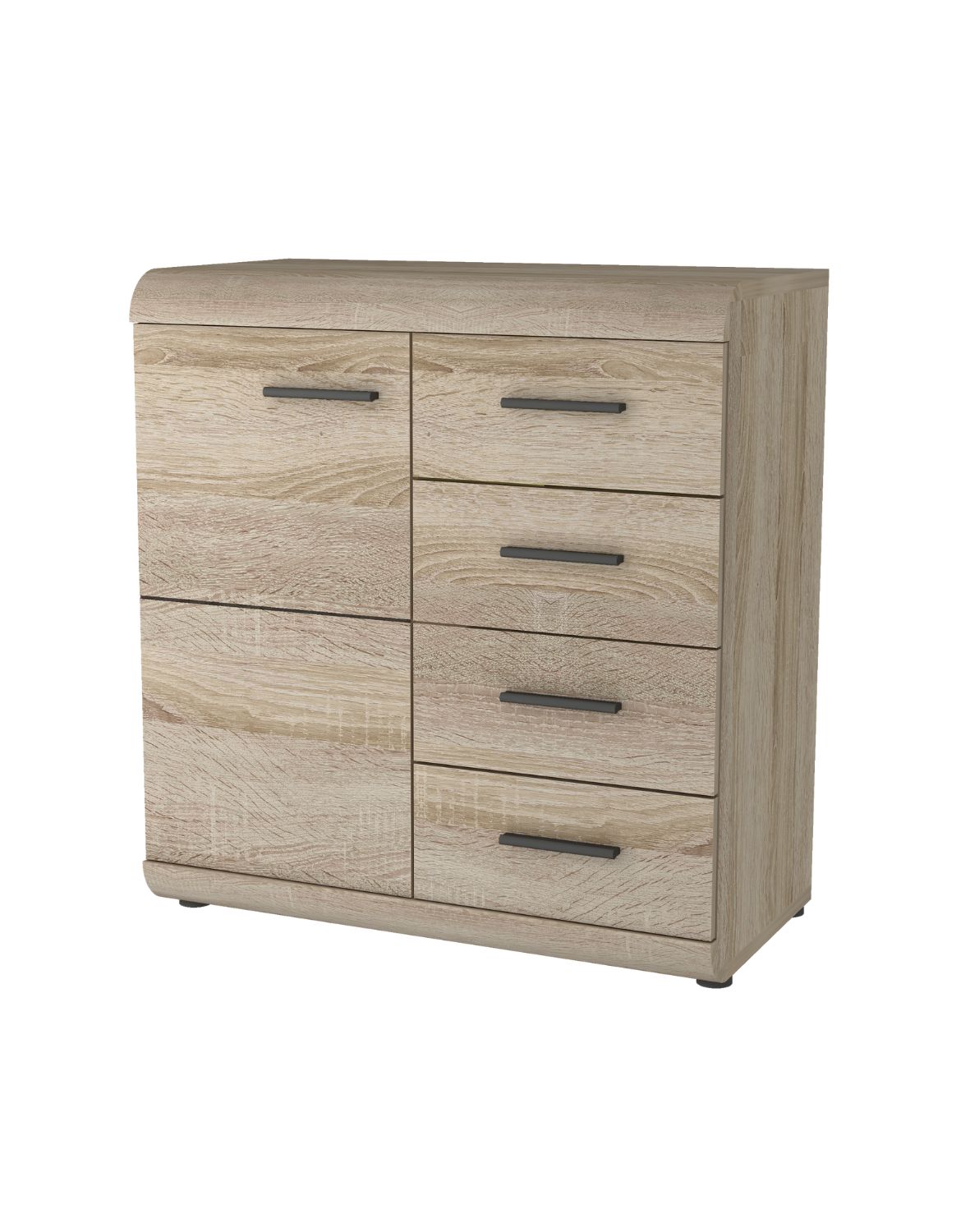 komoda z szufladami i szafką dąb sonoma dąb sonoma link 80