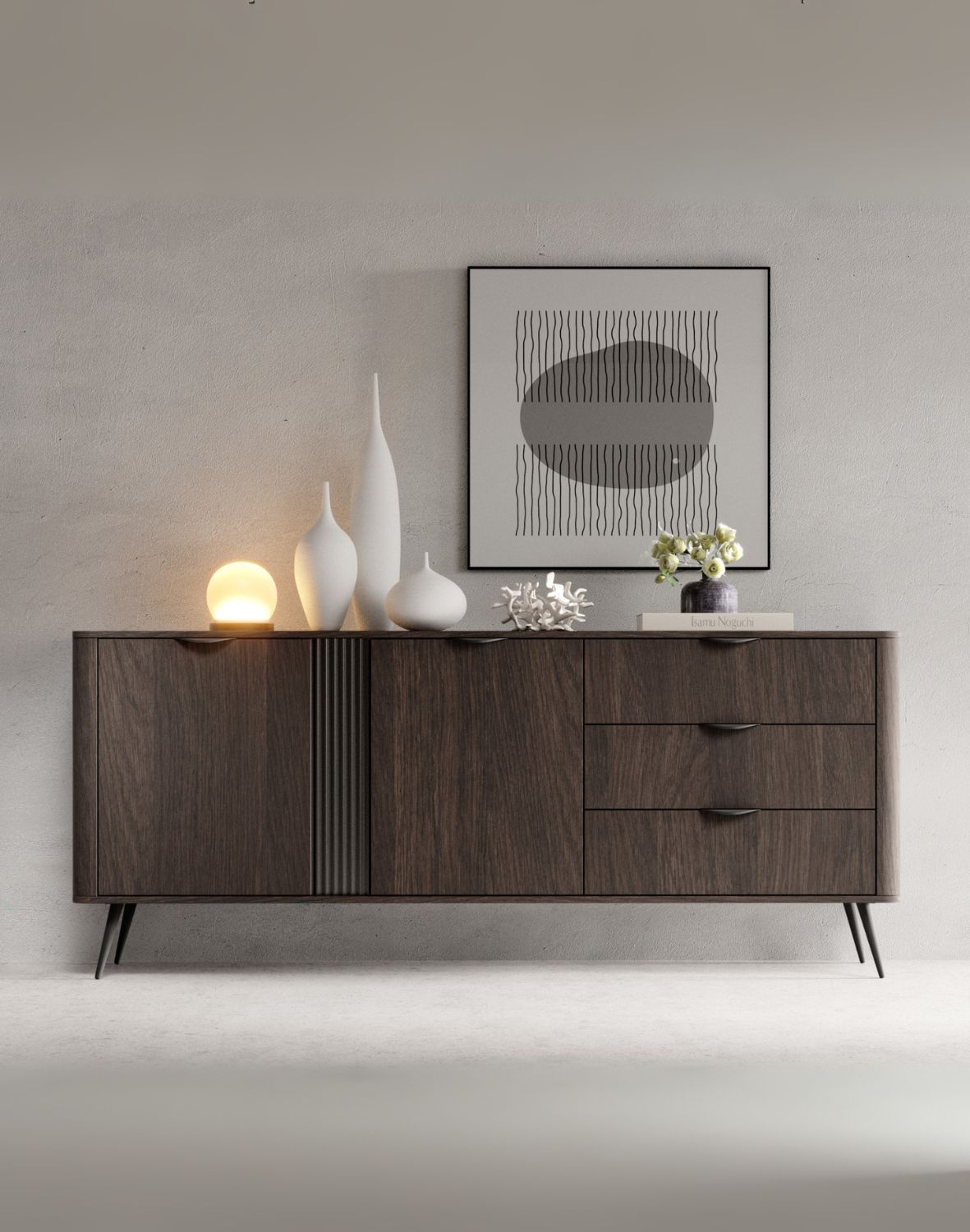 duża komoda z szuflada z szafkami veris