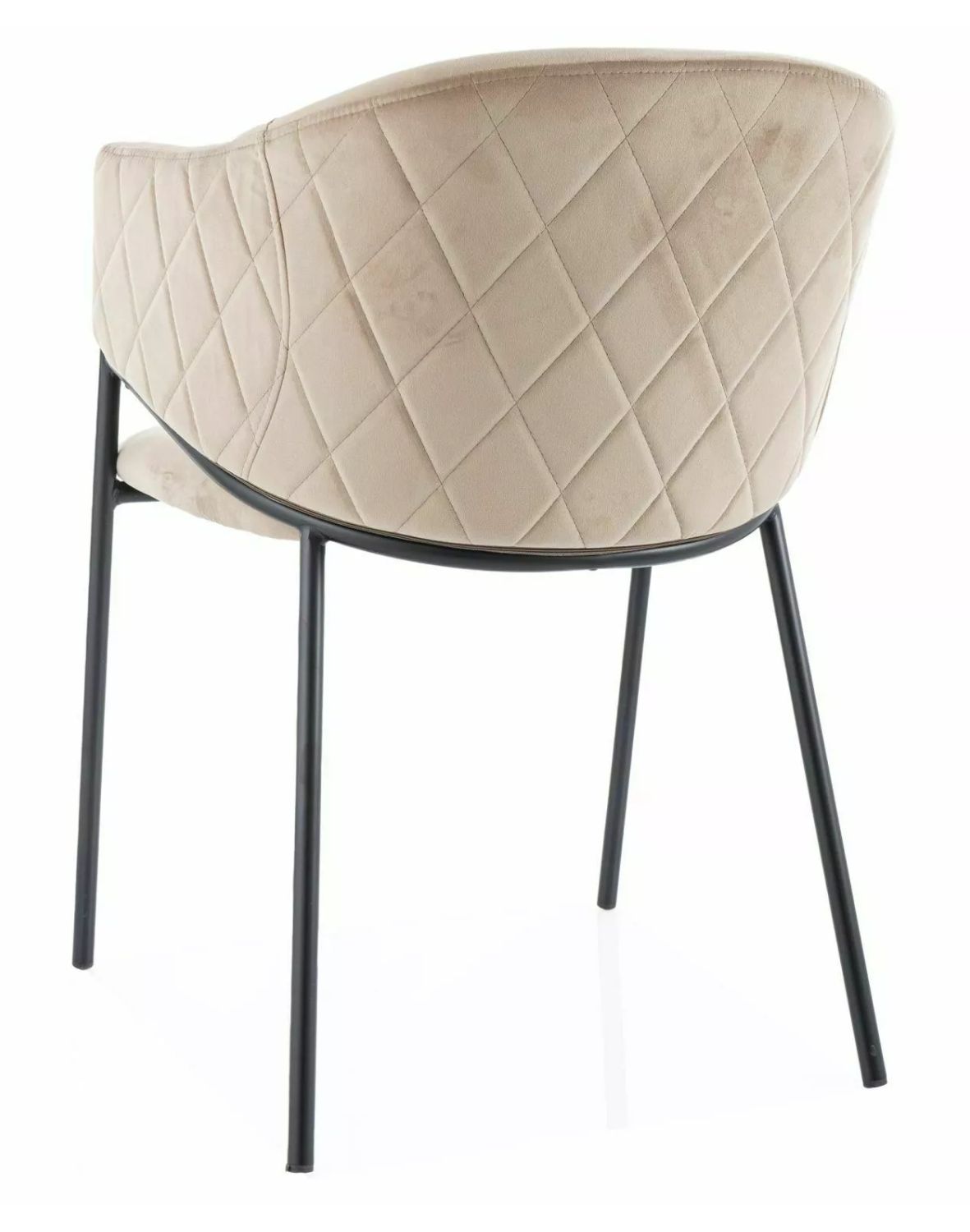 krzeslo bono velvet bez czarny