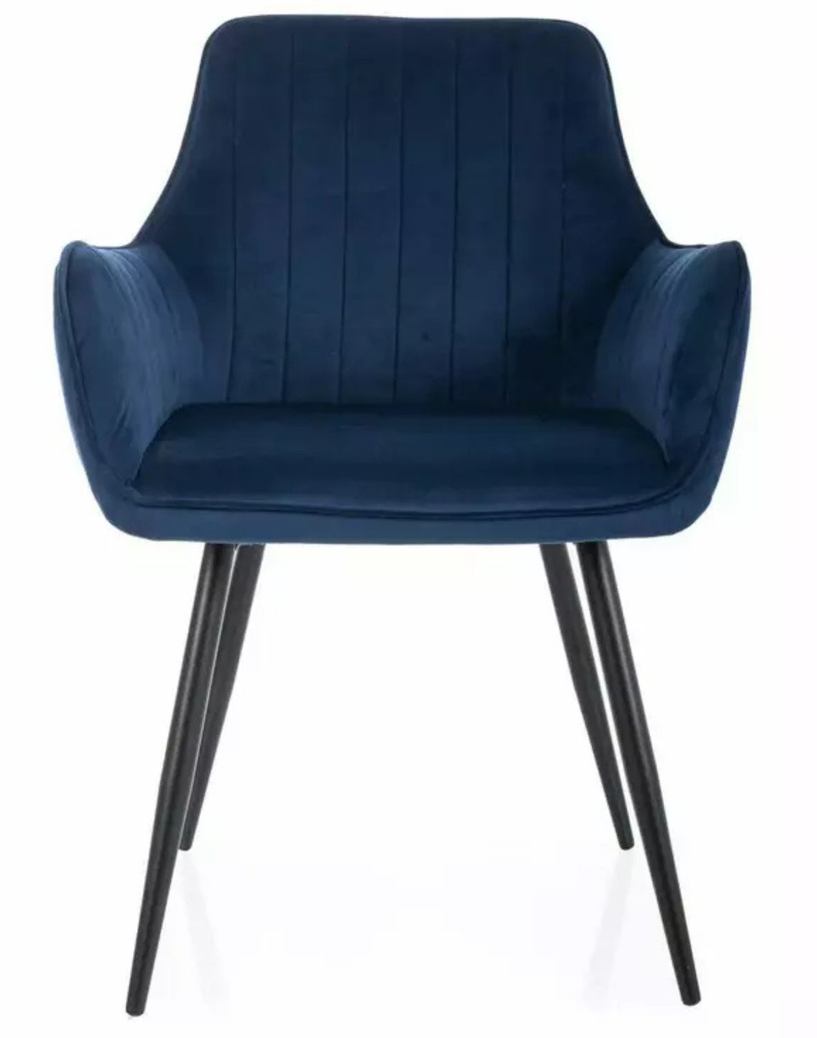 krzeslo apple velvet granatowe