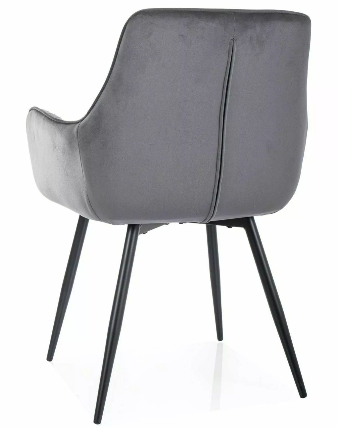 krzeslo apple velvet szare