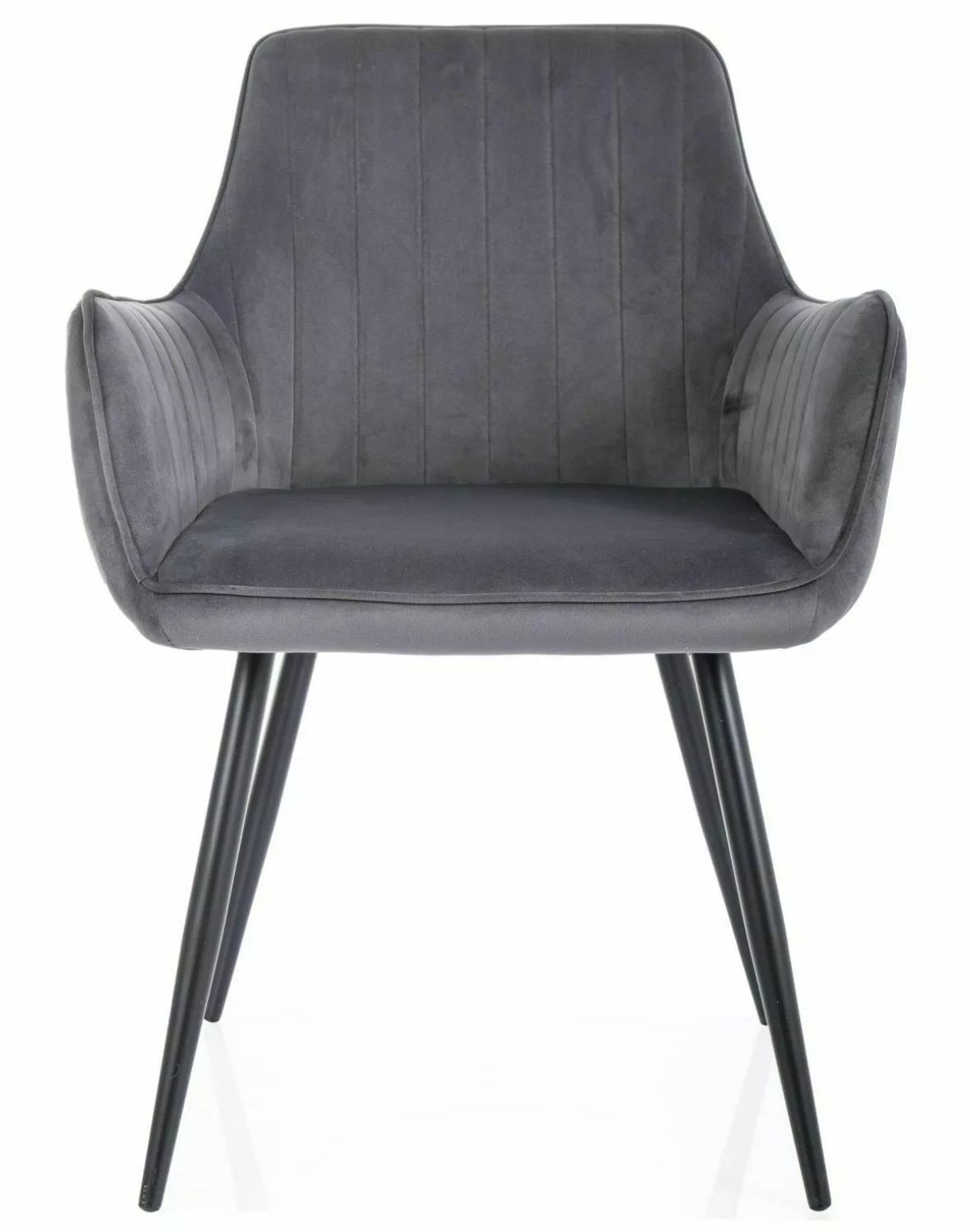 krzeslo apple velvet szare