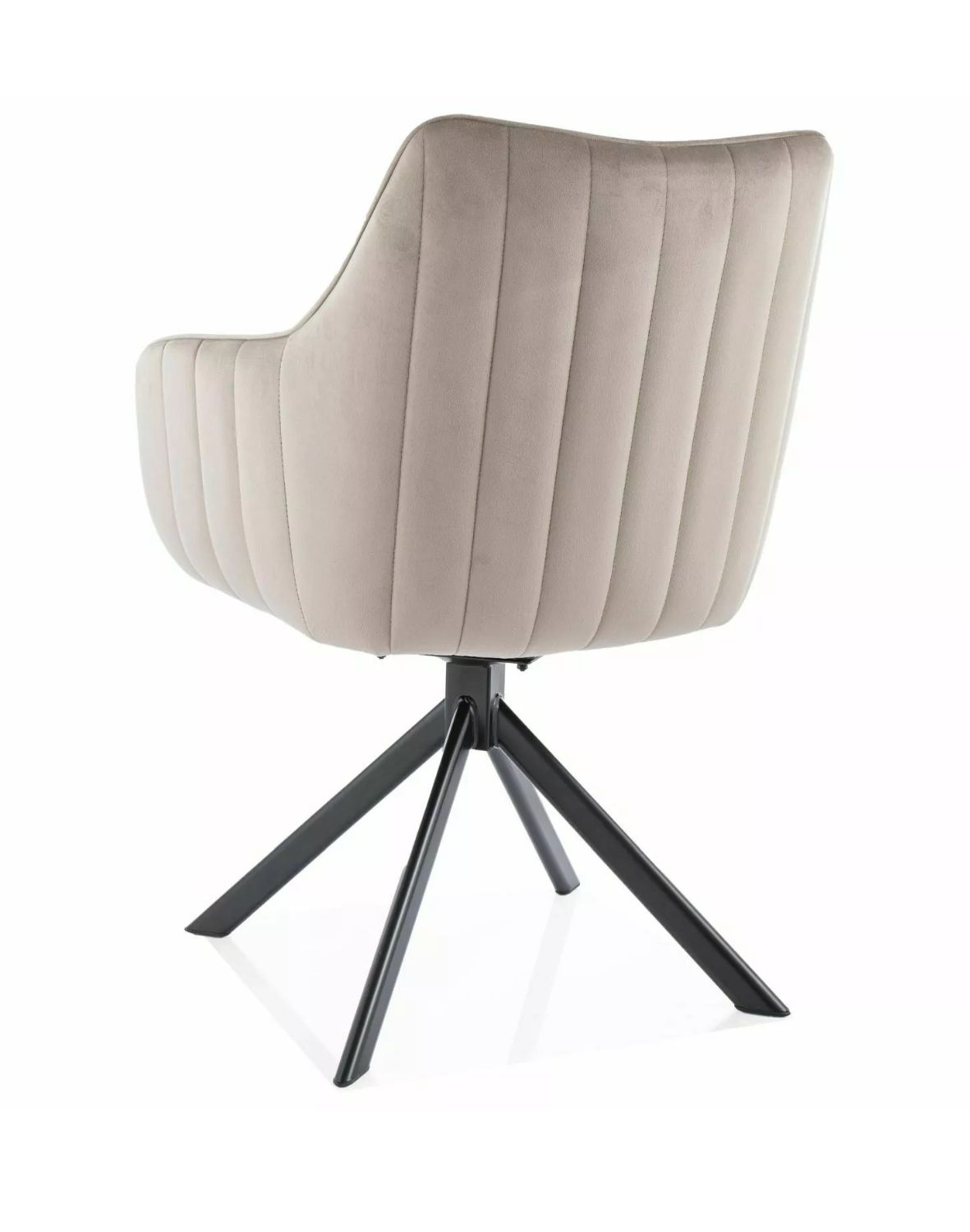 krzeslo azalia velvet ciemny bezowy