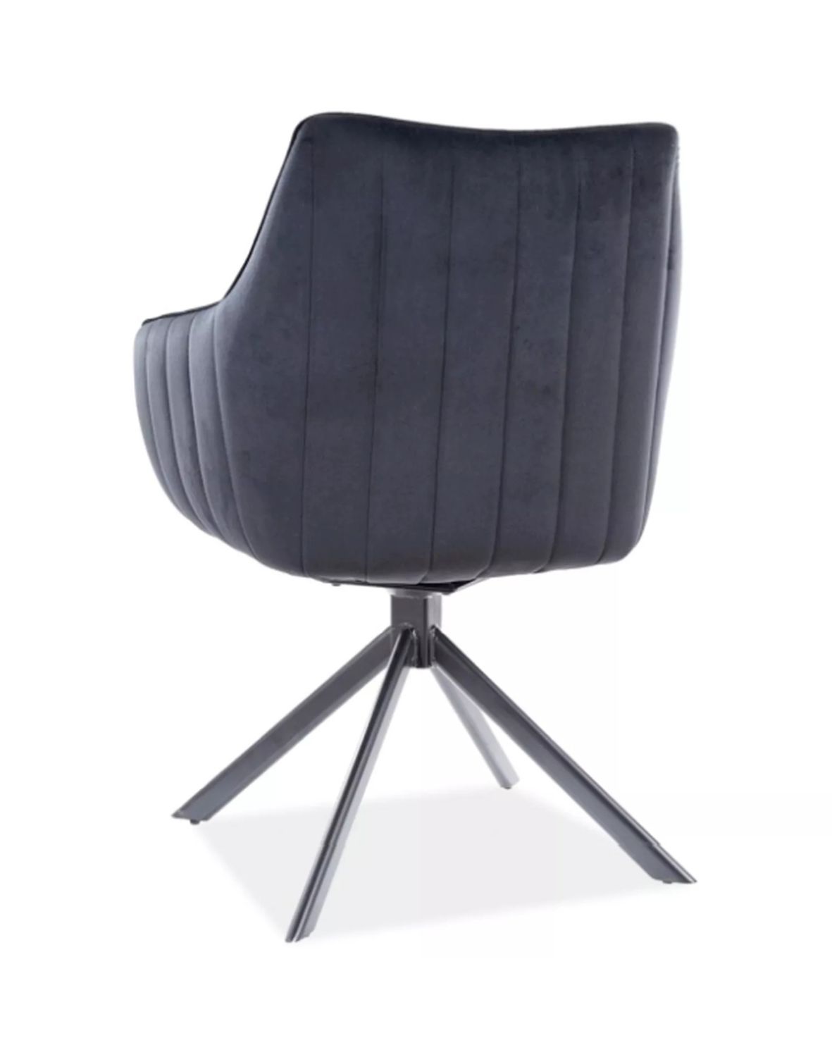 krzeslo azalia velvet czarne