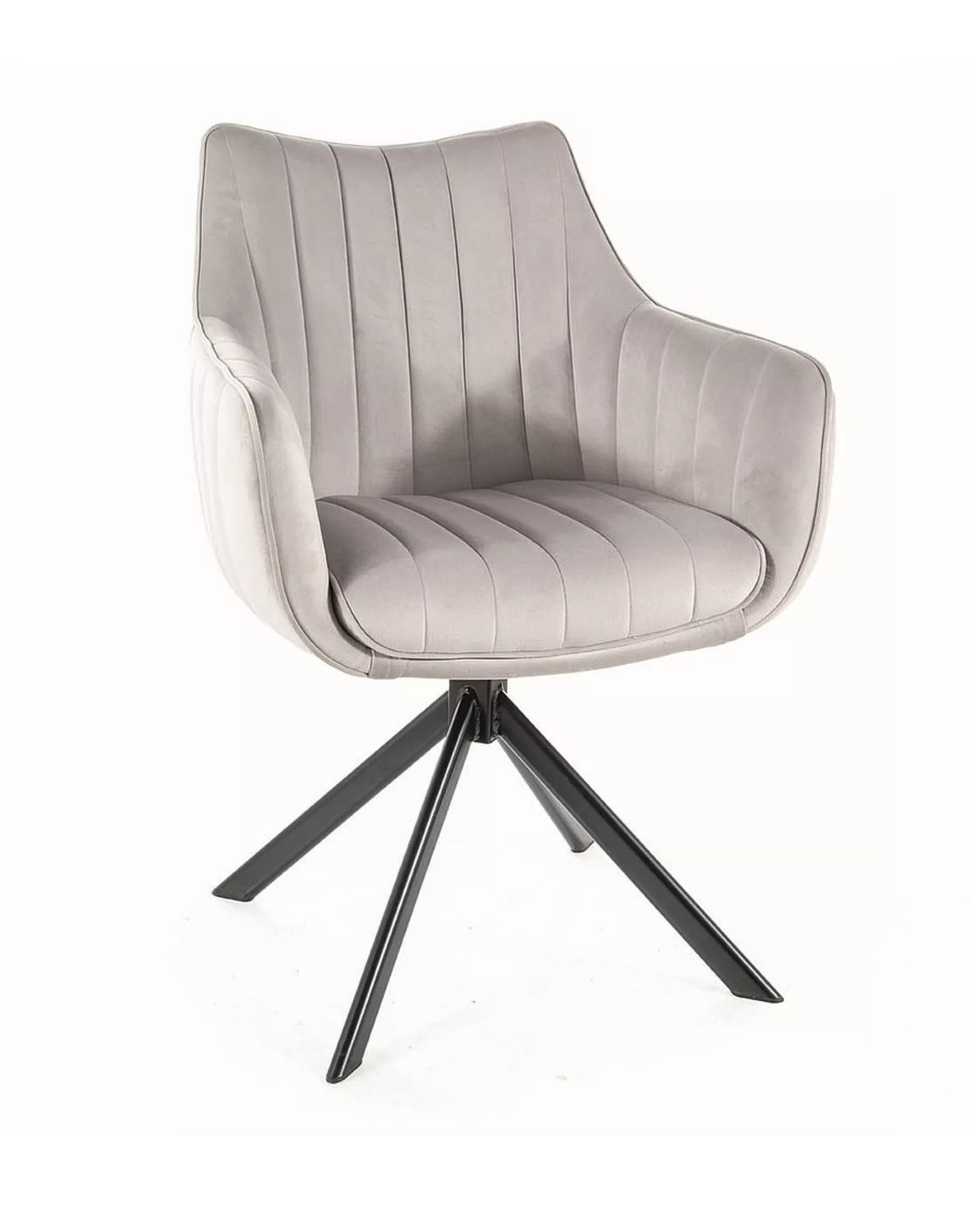 krzeslo azalia velvet jasny szary