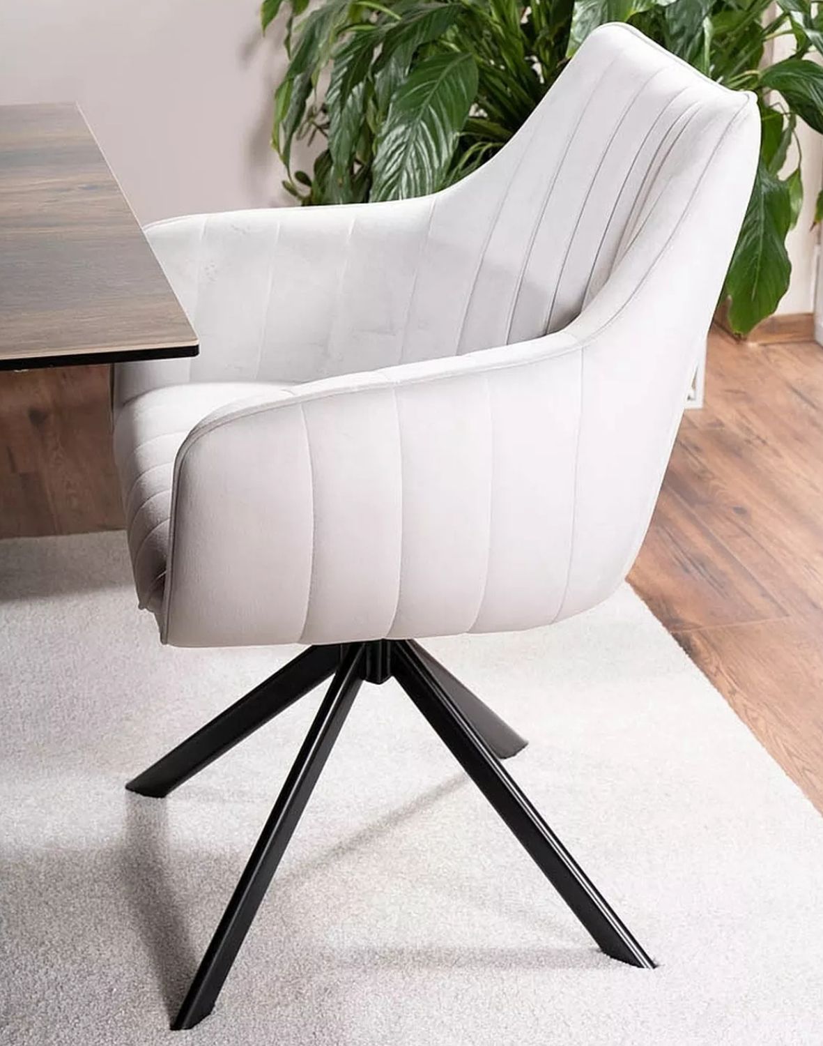 krzeslo azalia velvet jasny szary