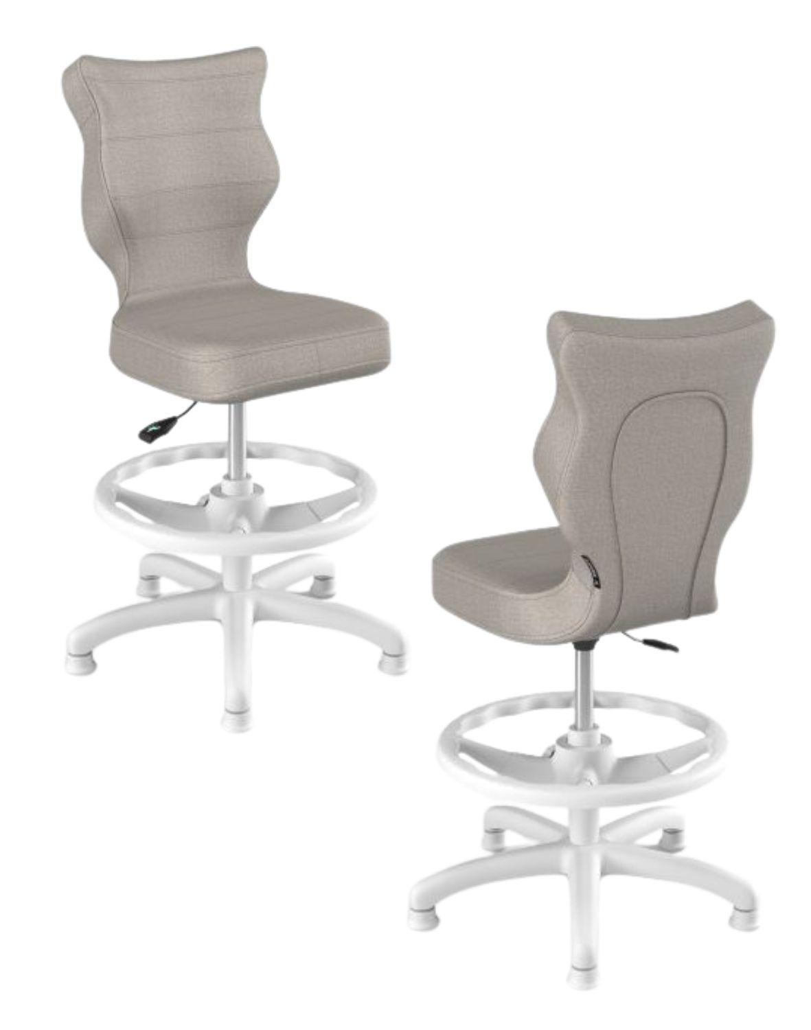 krzeslo dzieciece petit z podnozkiem 119 142 biala podstawa