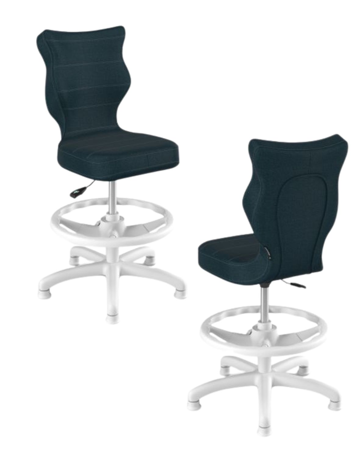 krzeslo dzieciece petit z podnozkiem 119 142 biala podstawa