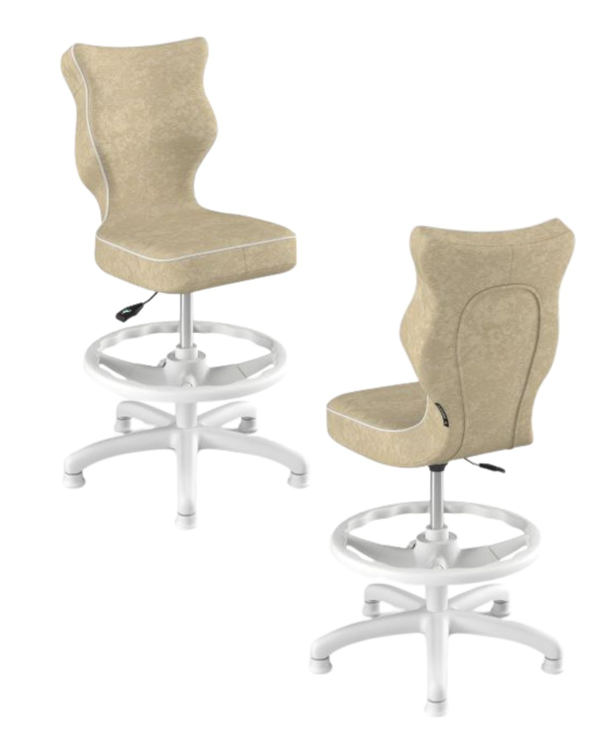 krzeslo dzieciece petit z podnozkiem 119 142 biala podstawa