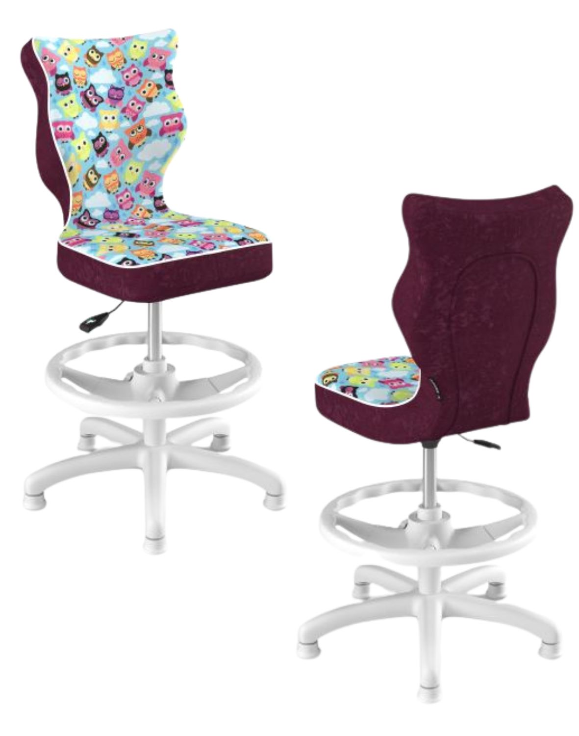 krzeslo dzieciece petit z podnozkiem 119 142 biala podstawa