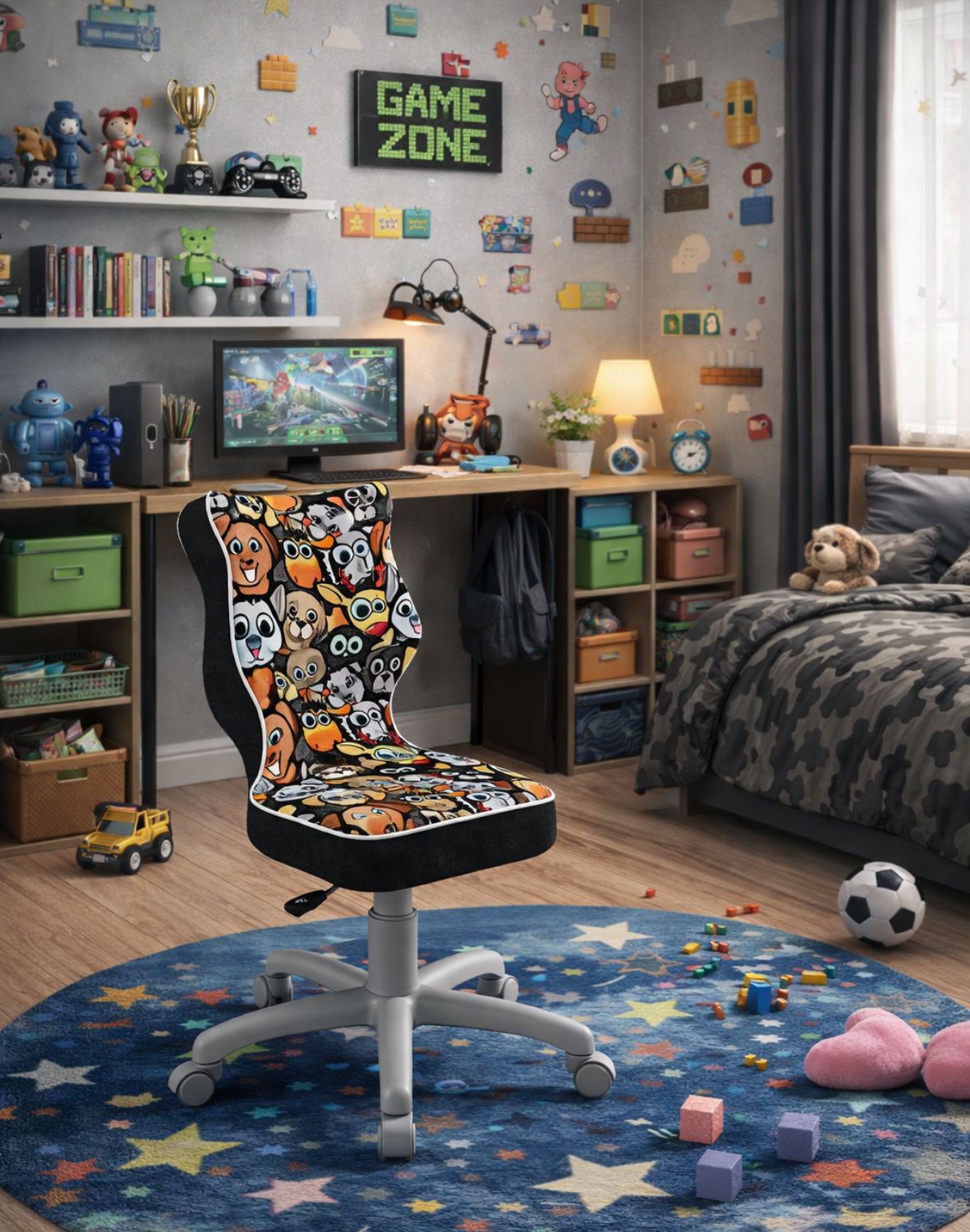 krzeslo obrotowe petit 133 158 szara podstawa