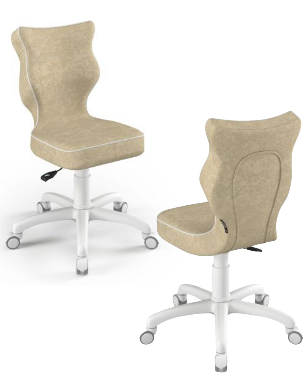 Krzesło dziecięce obrotowe Petit 133-159 cm Biała Podstawa