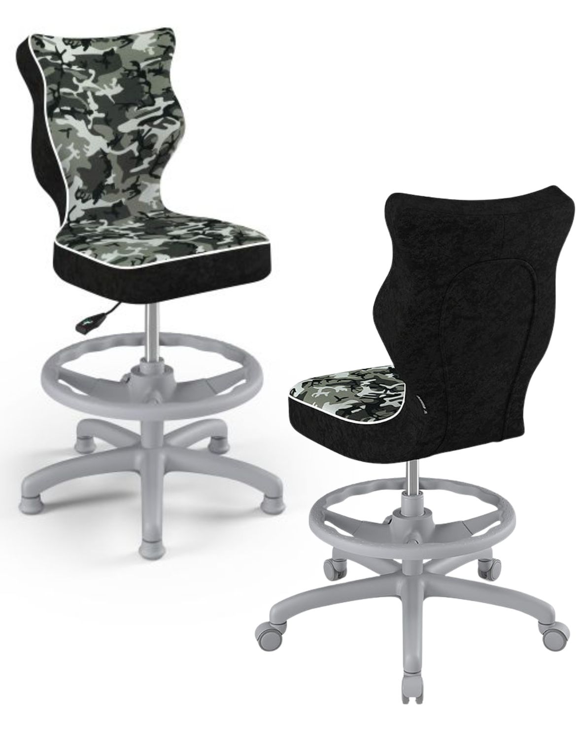 krzeslo dzieciece petit z podnozkiem 133 159 szara podstawa