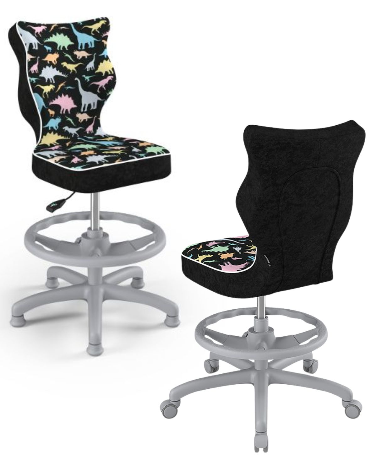 krzeslo dzieciece petit z podnozkiem 133 159 szara podstawa