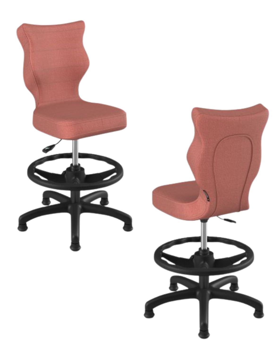 Krzesło dziecięce Entelo Petit z podnóżkiem 119-142 cm Czarna Podstawa