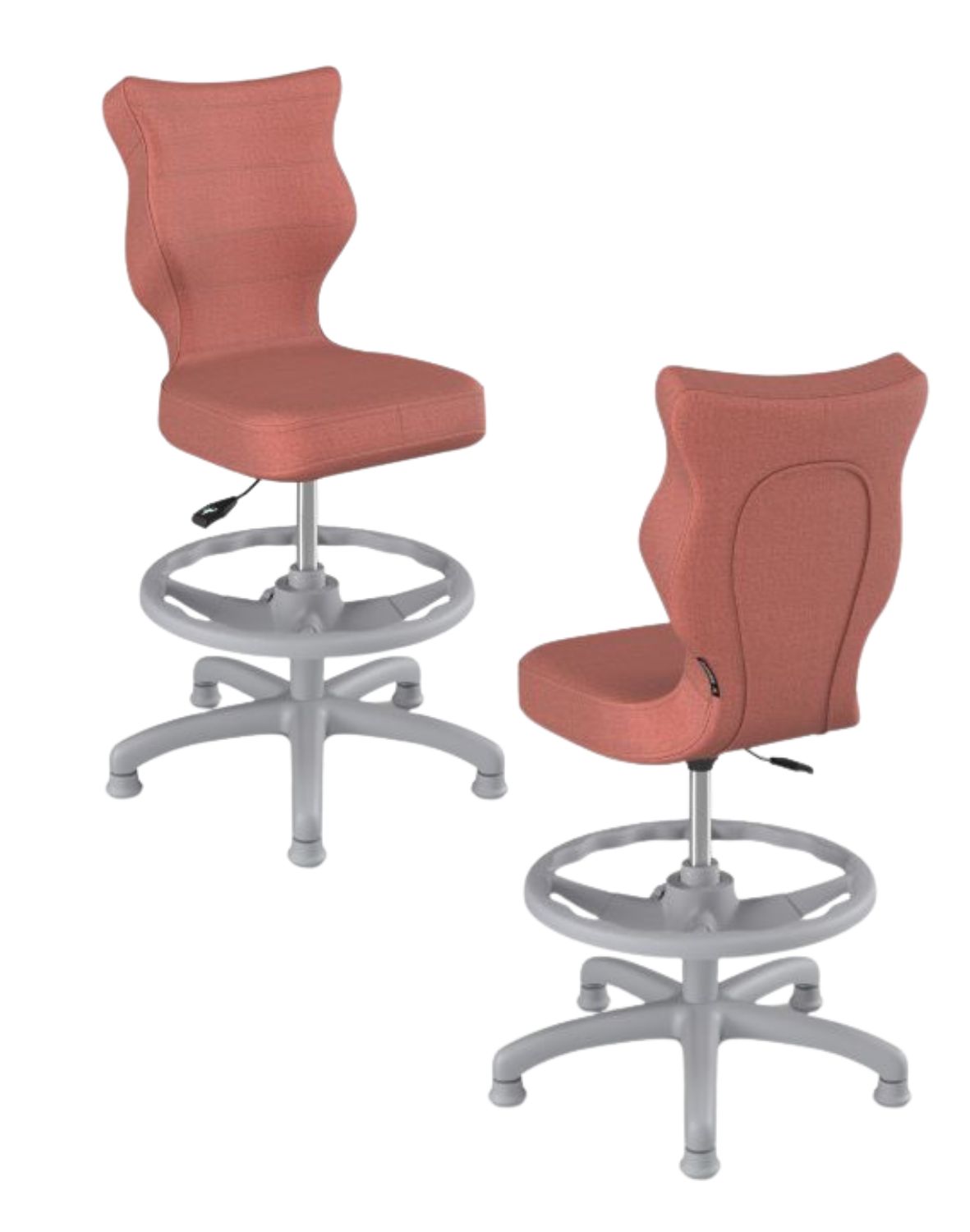 krzeslo dzieciece petit z podnozkiem 119 142 szara podstawa