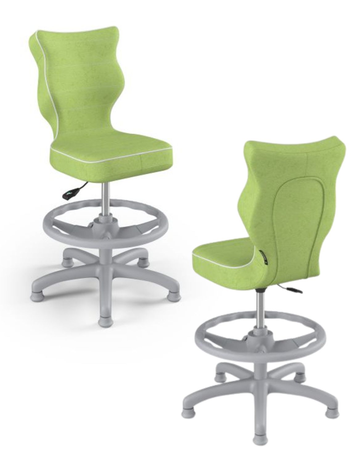 krzeslo dzieciece petit z podnozkiem 119 142 szara podstawa