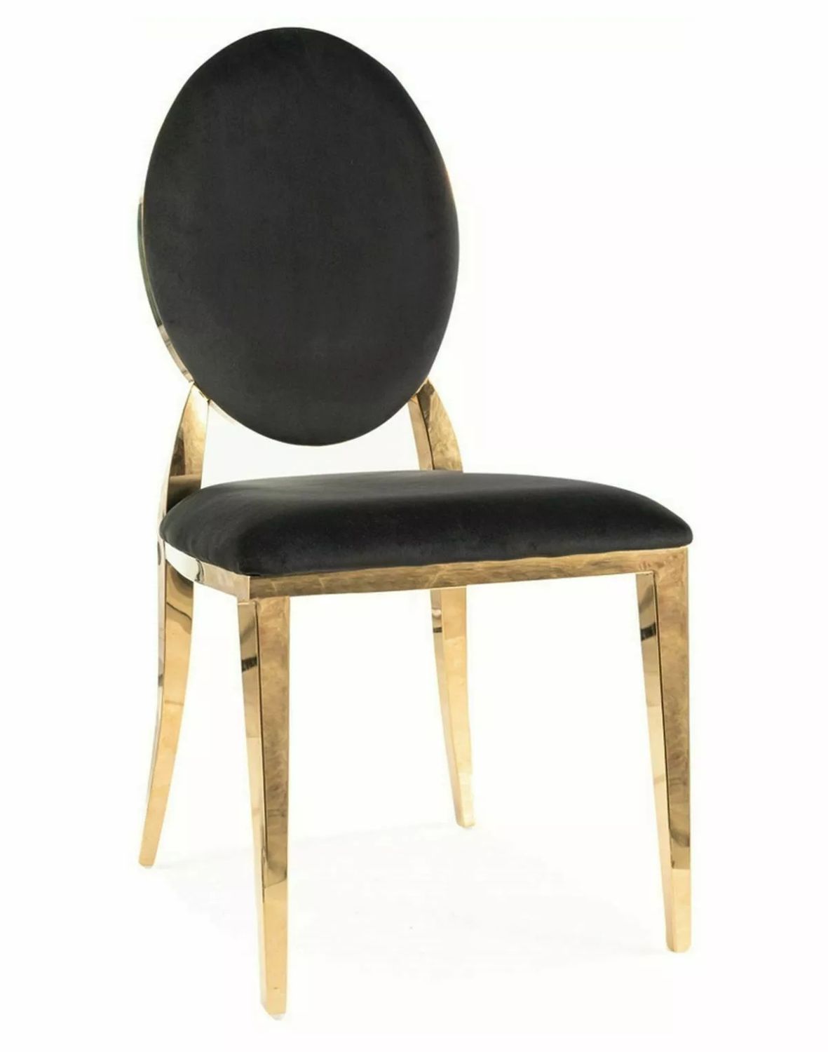 krzeslo king velvet czarny