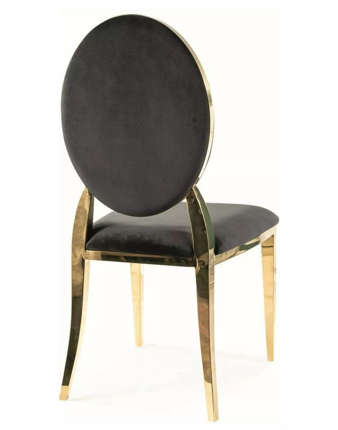 krzeslo king velvet czarny