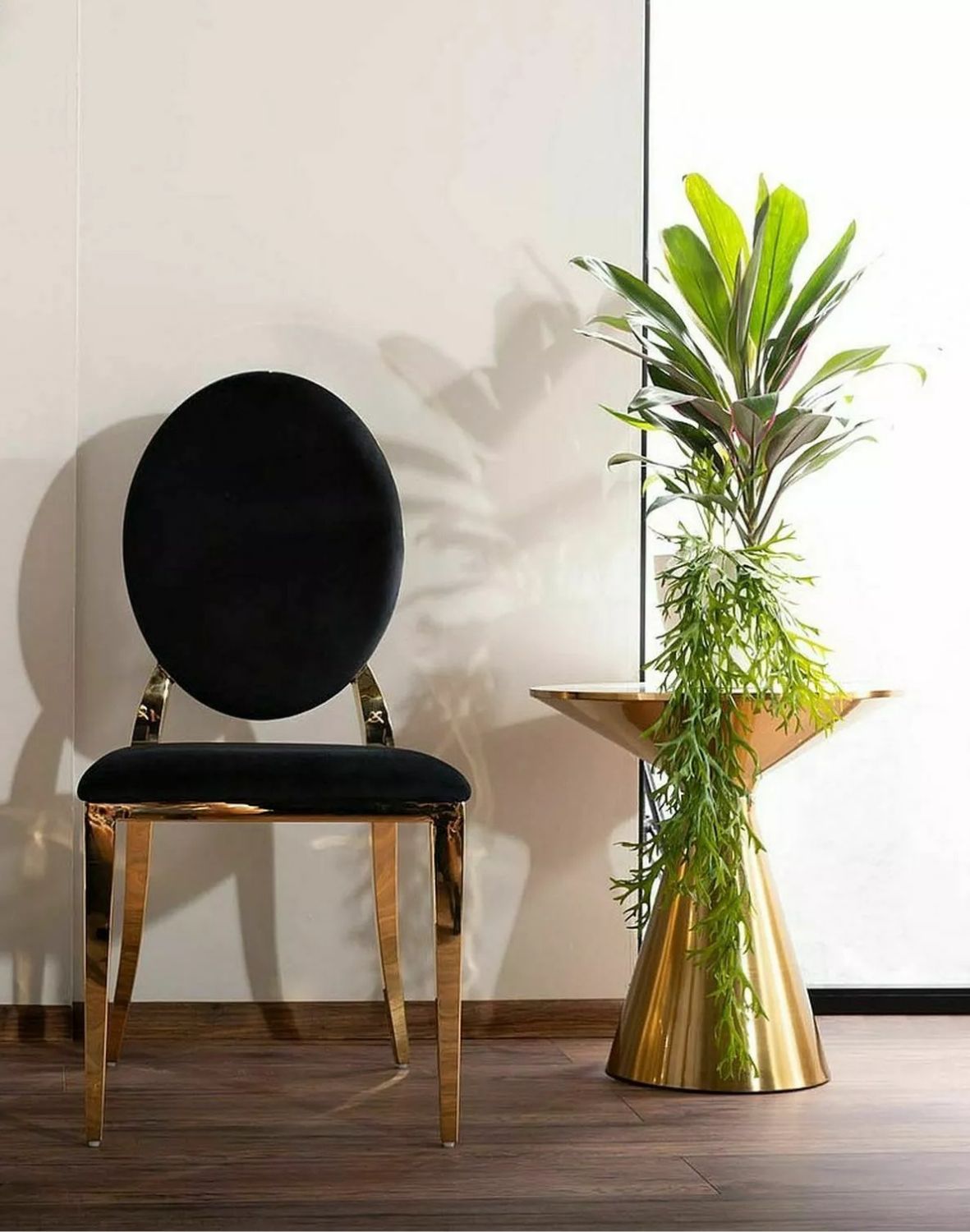 krzeslo king velvet czarny