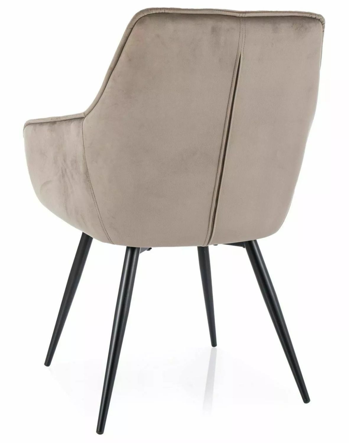 krzeslo lilia velvet ciemny bez